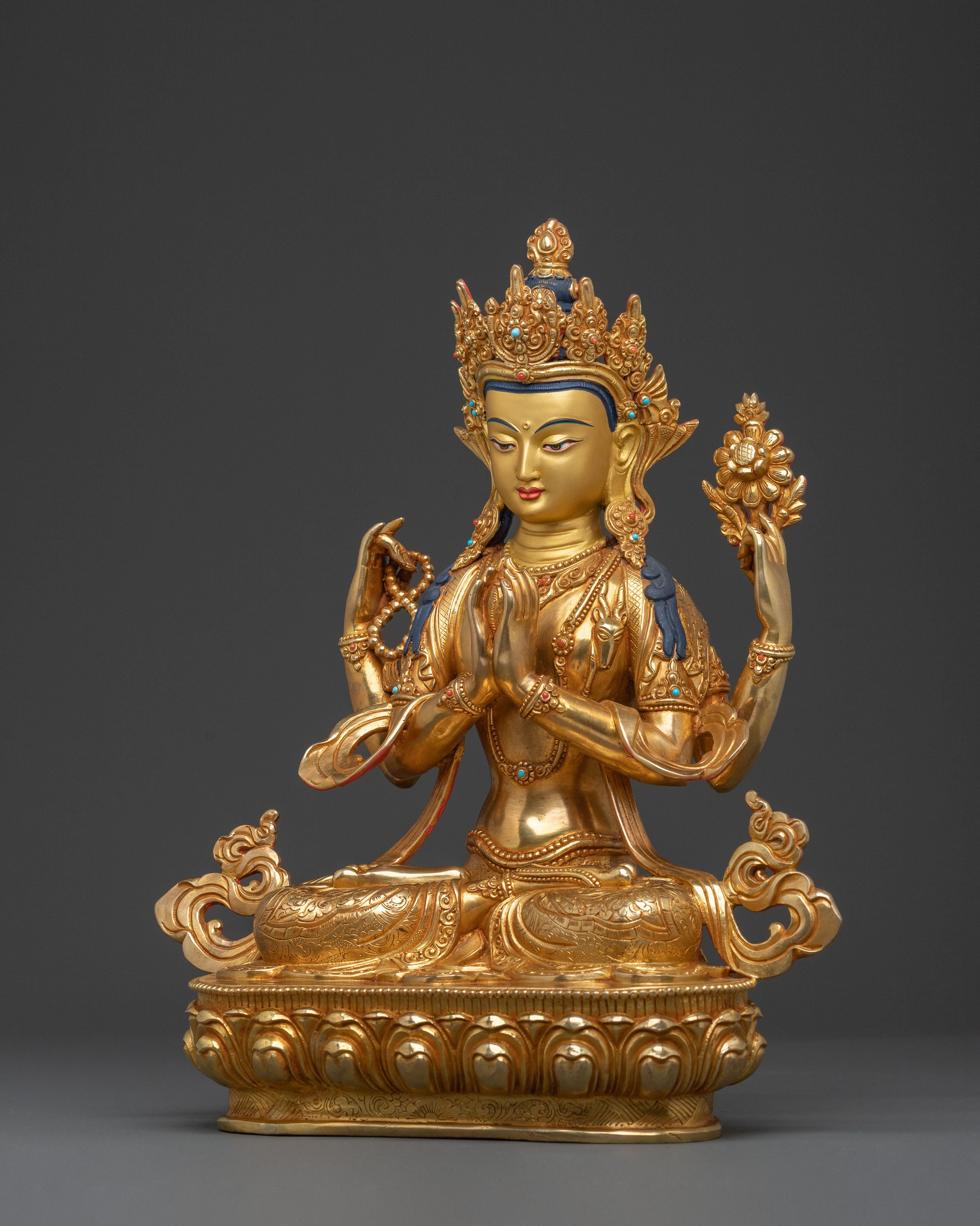 Chenrezig Loving Kindness Statue | Altar Decor