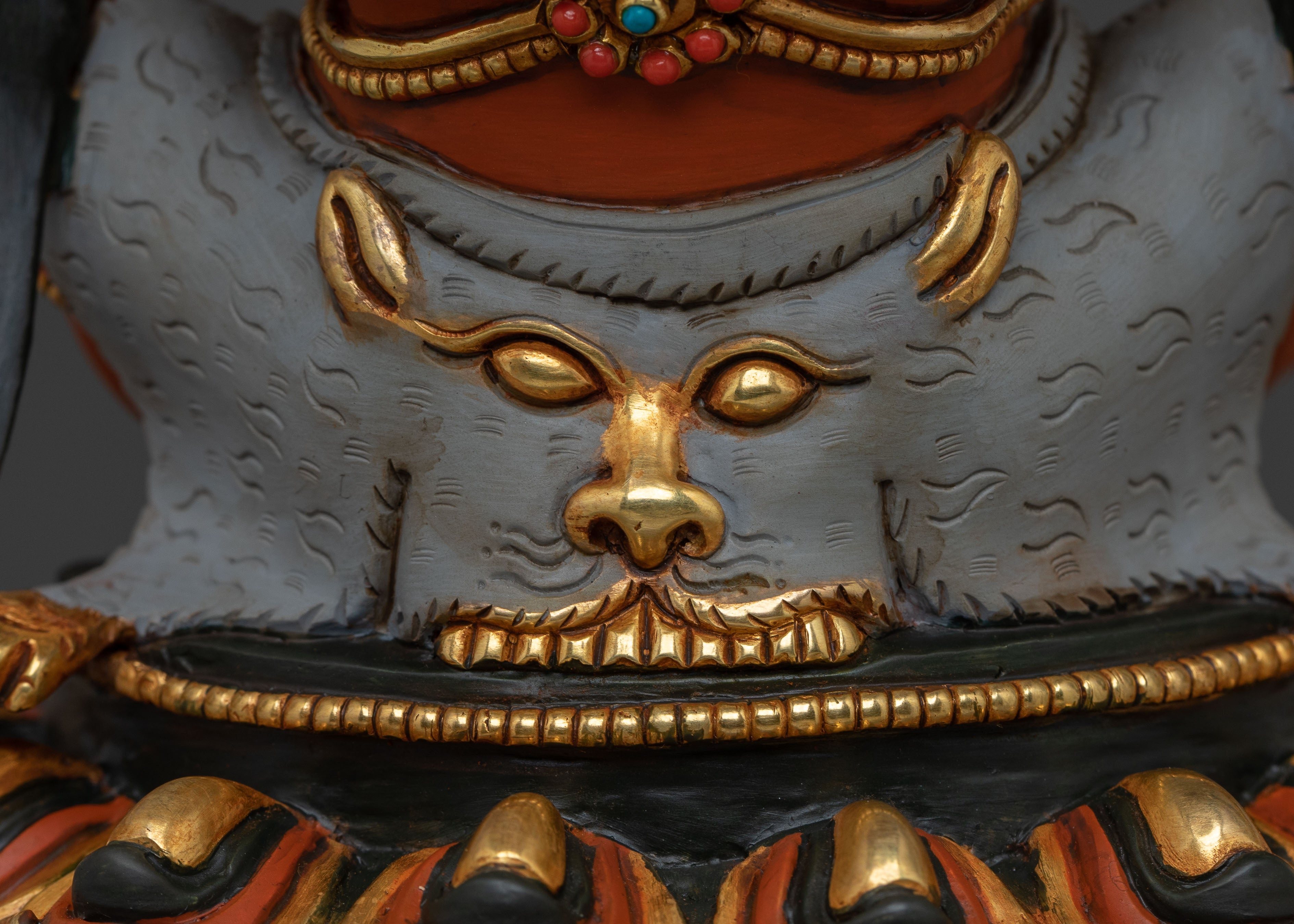 Vajradaka Traditional Sculpture – Exquisite Gilded Copper