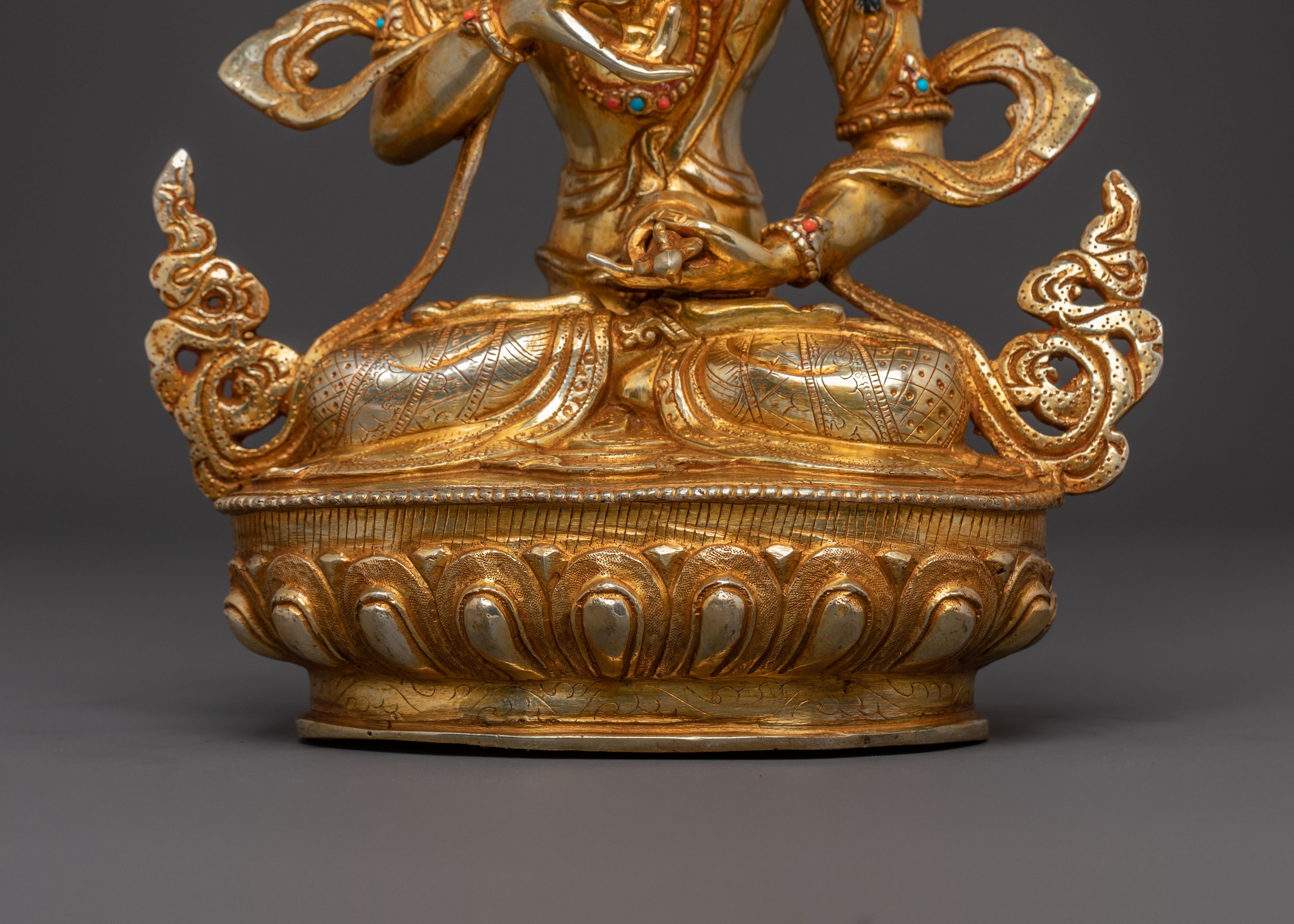 Vajrasattva Statue Purifier of Negative Karma | Tibetan Buddhist Decor