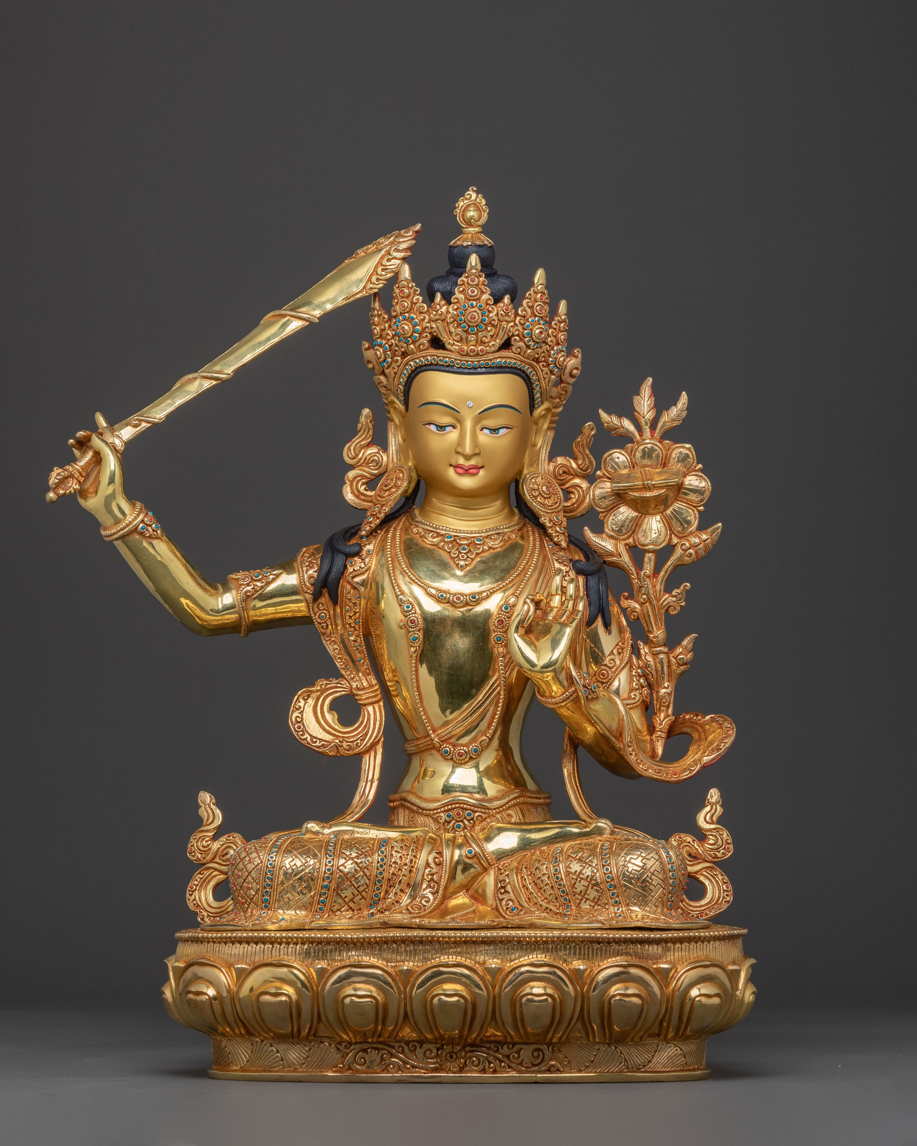 Fearless Bodhisattva Manjushri Statue