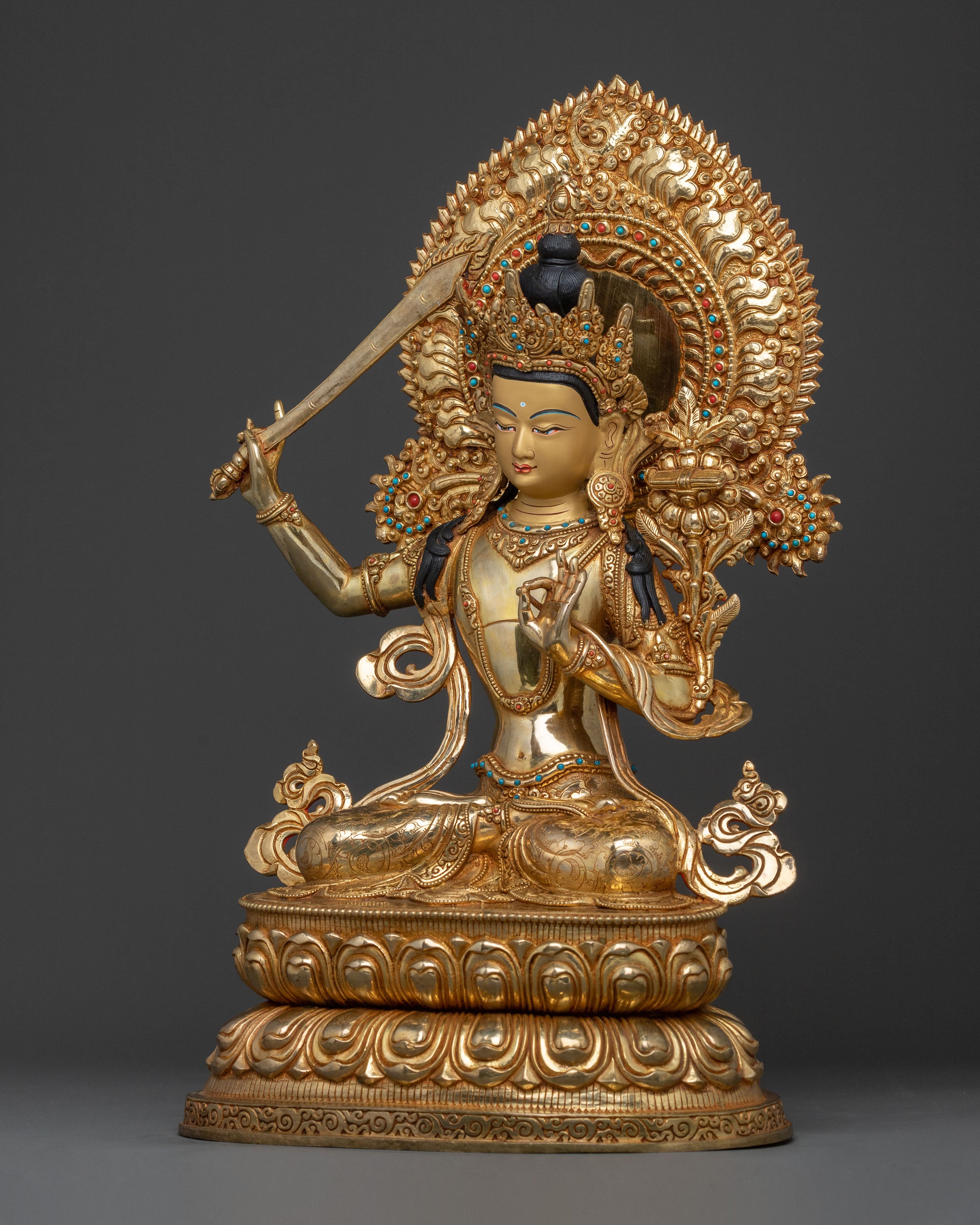 Manjushri Spiritual Statue | Wisdom Bodhisattva