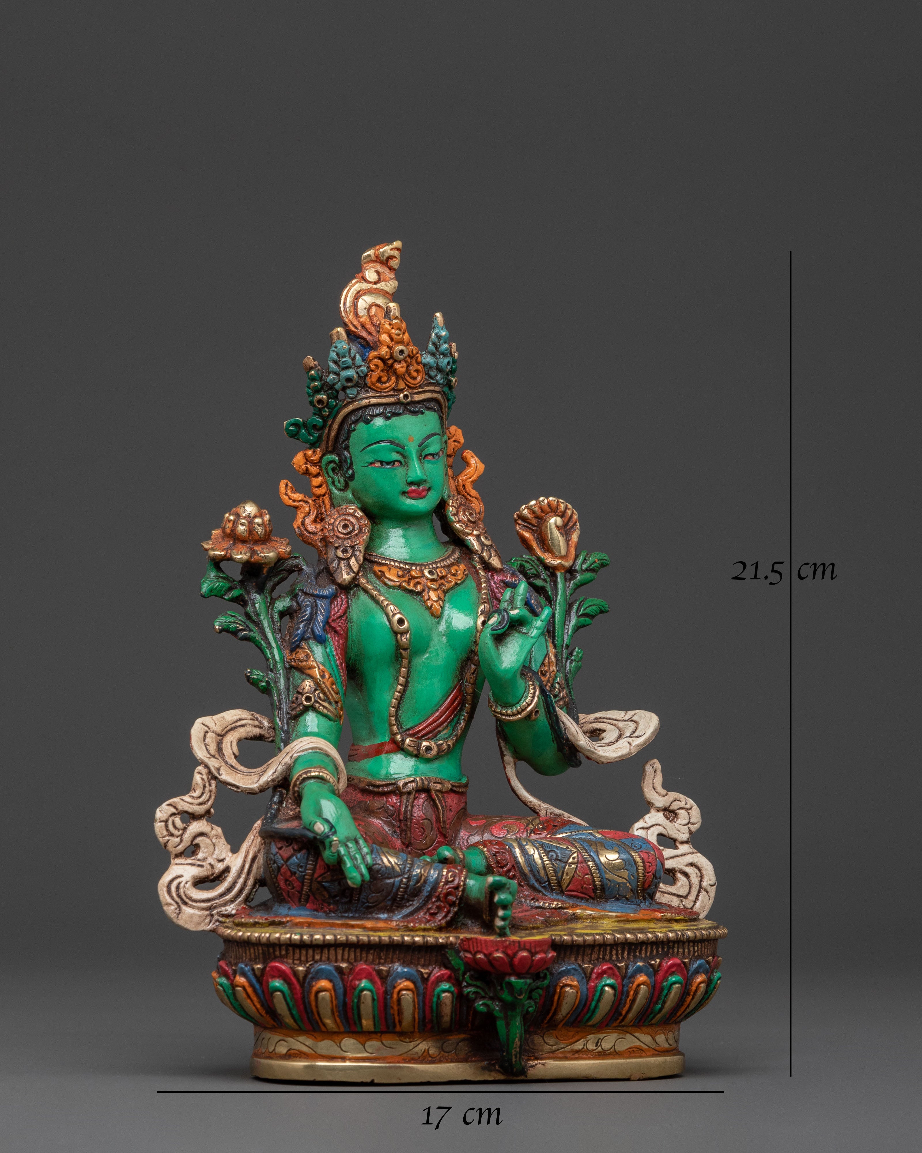 Mother of Liberation Green Tara Figurine | Sacred Buddhist Statue