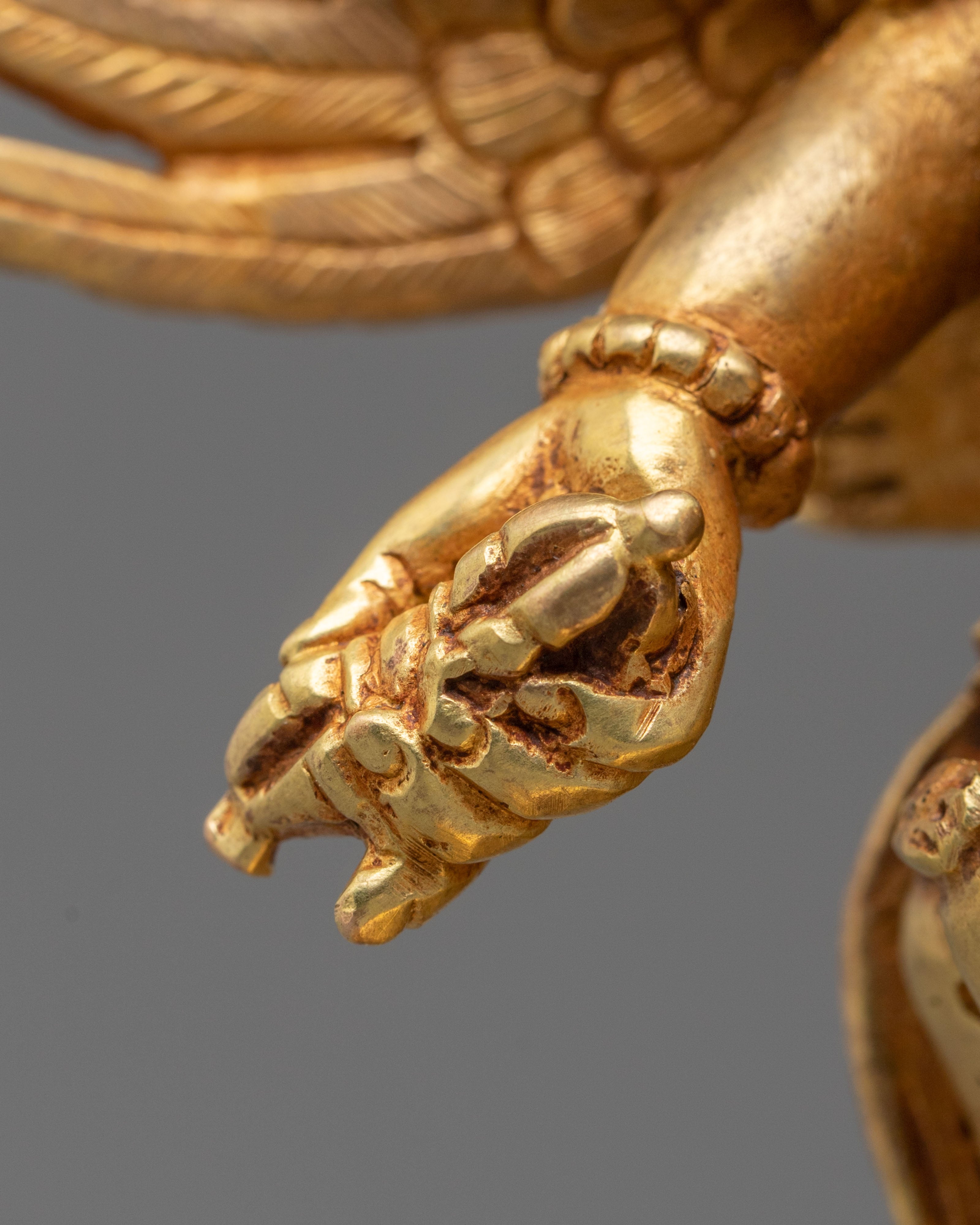 Vajrakilaya Statue | 24K Gold Sacred Sculpture
