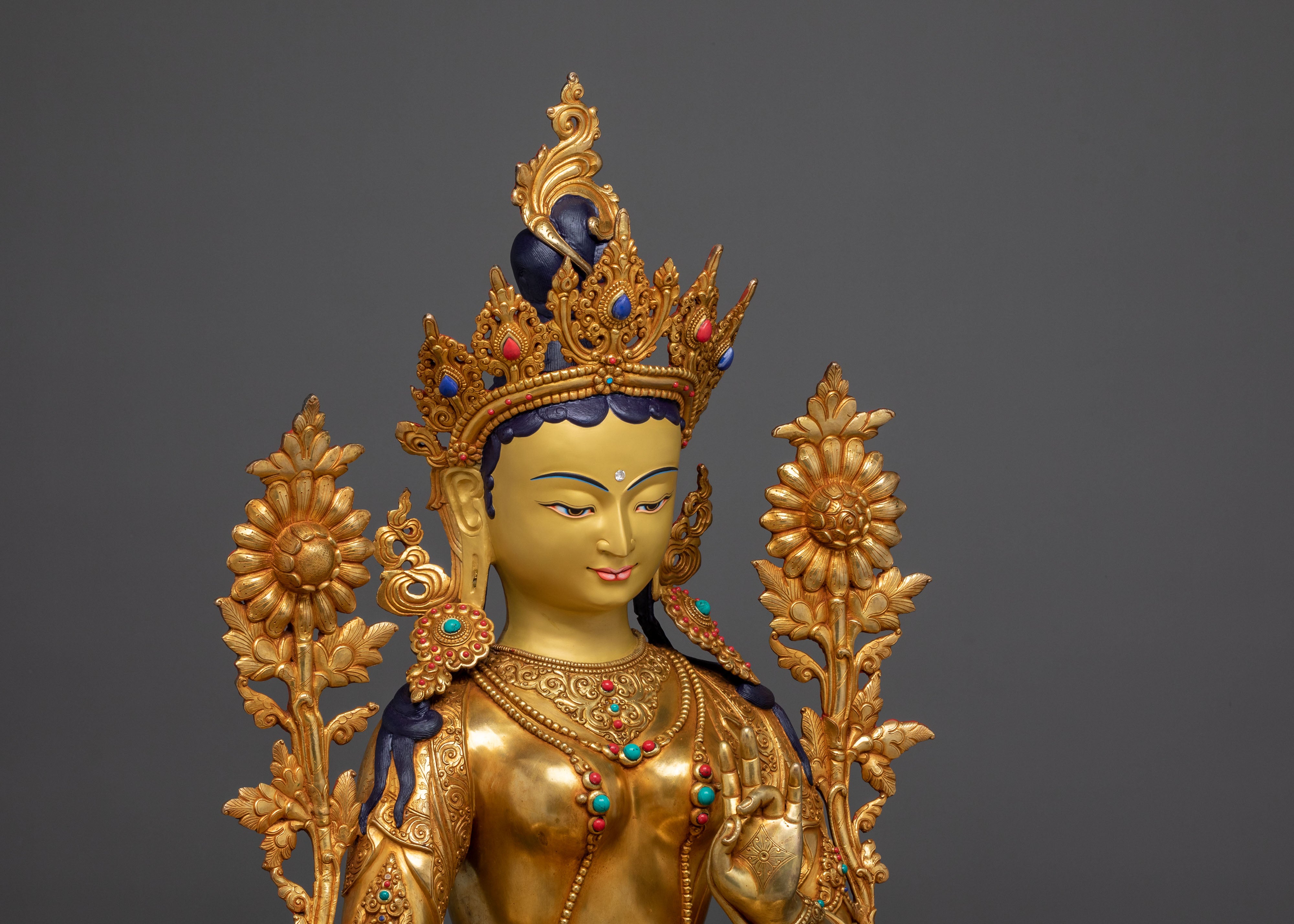 Green Tara Meditation Altar Statue | Symbol of Compassion and Liberation
