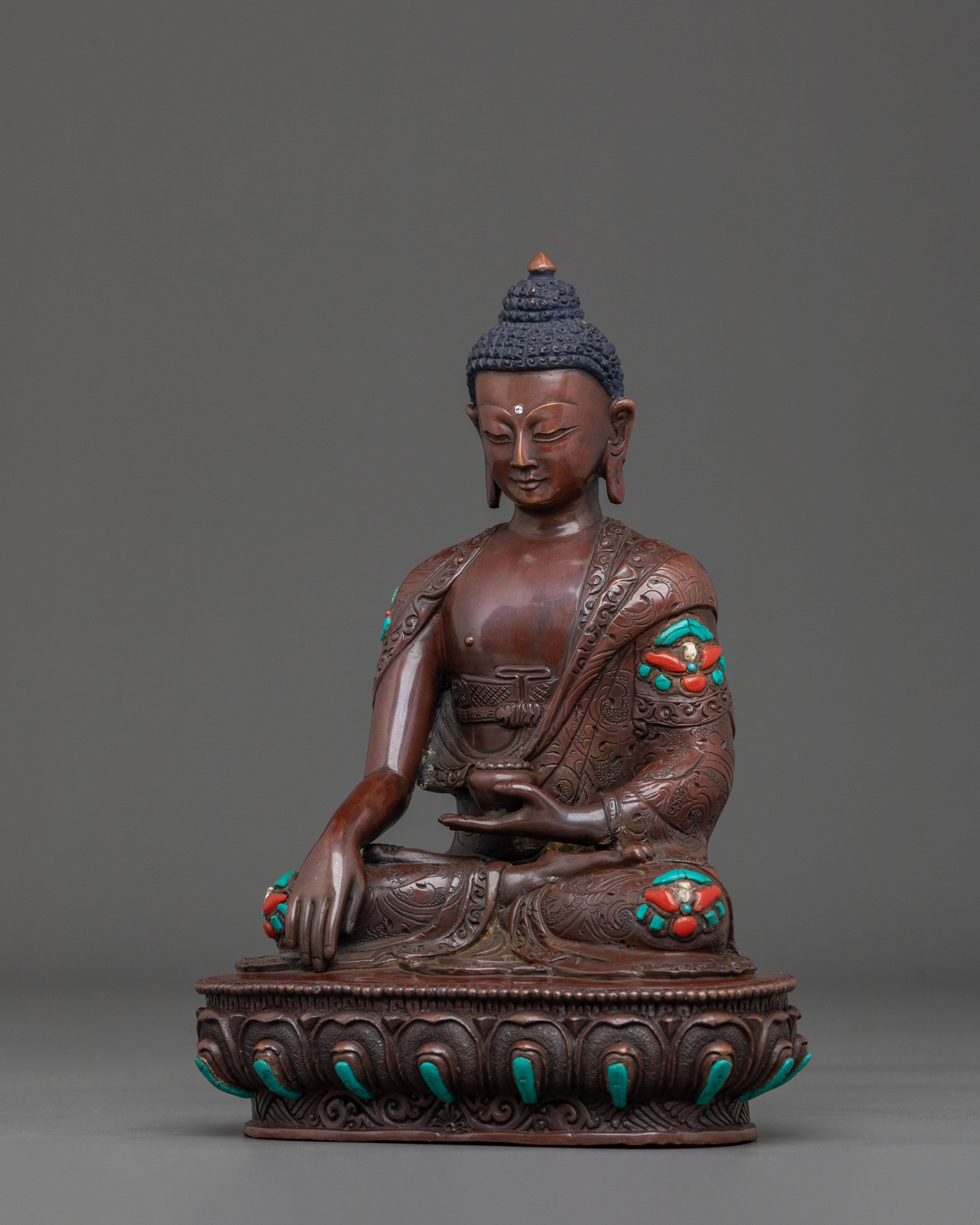 Gautama Buddha Statue | Oxidized Copper Body