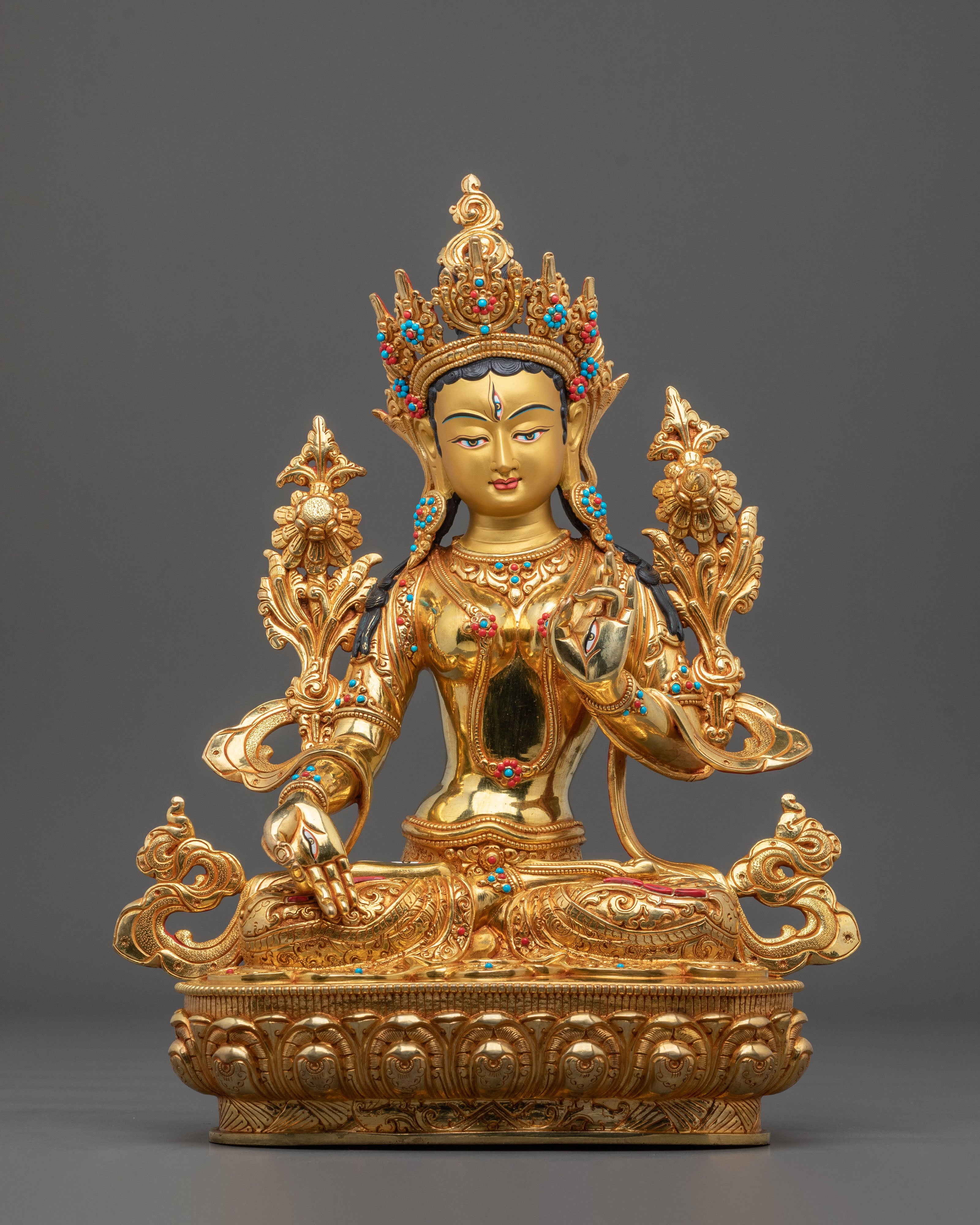 White Tara Statue 
