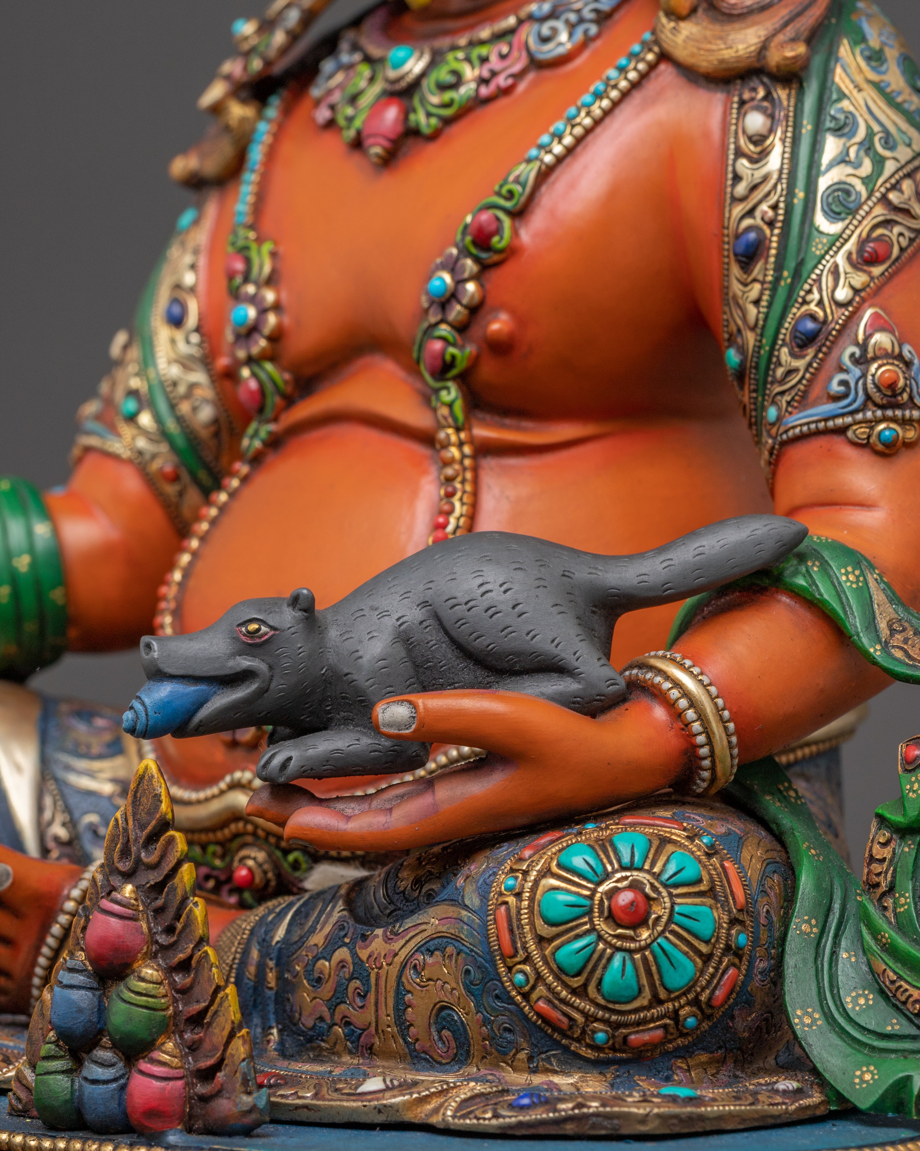 Handmade Nepalese Statue of Dzambhala | Guardian of Wealth