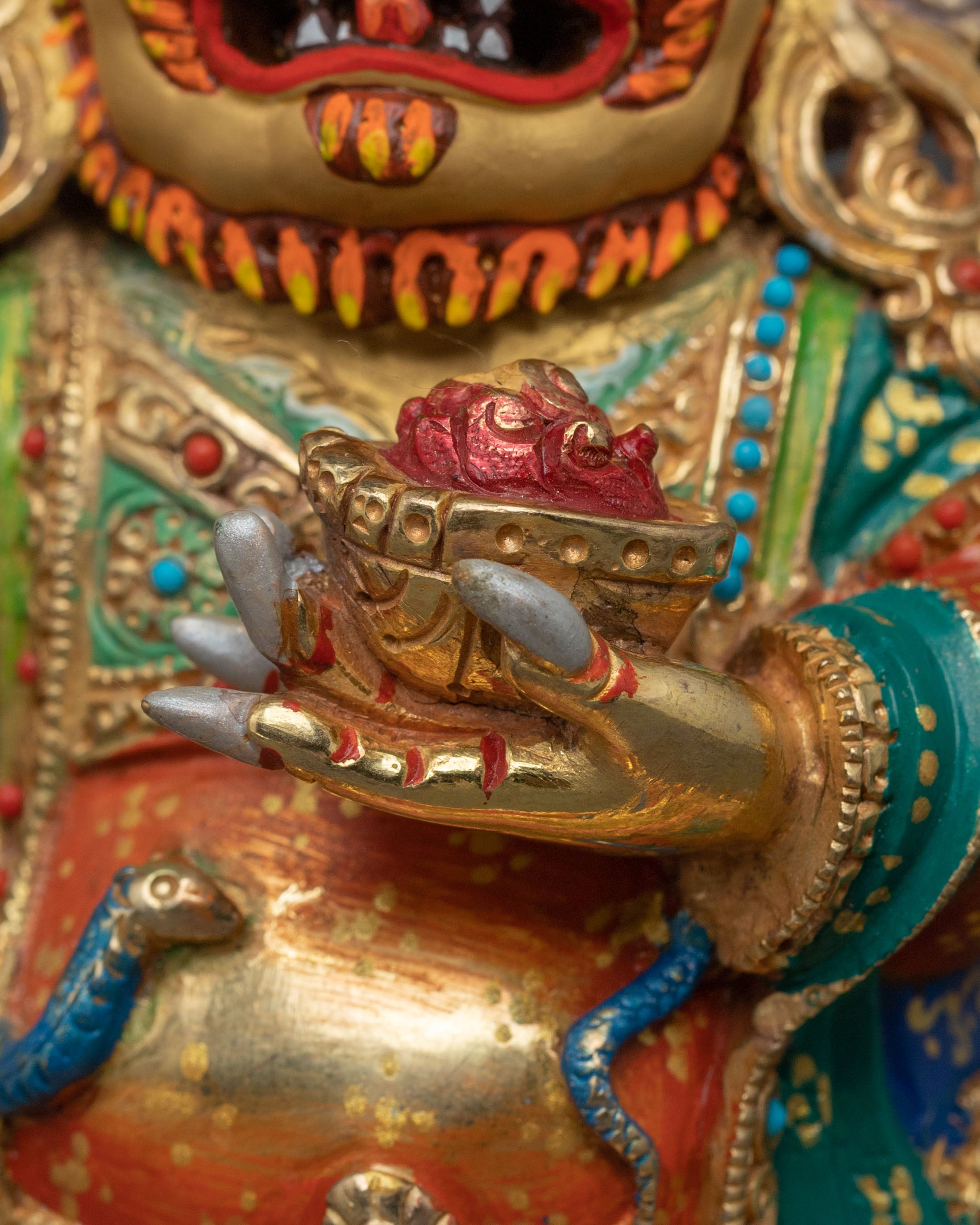 Mahakala Bernakchen Sculpture | Fierce Protector