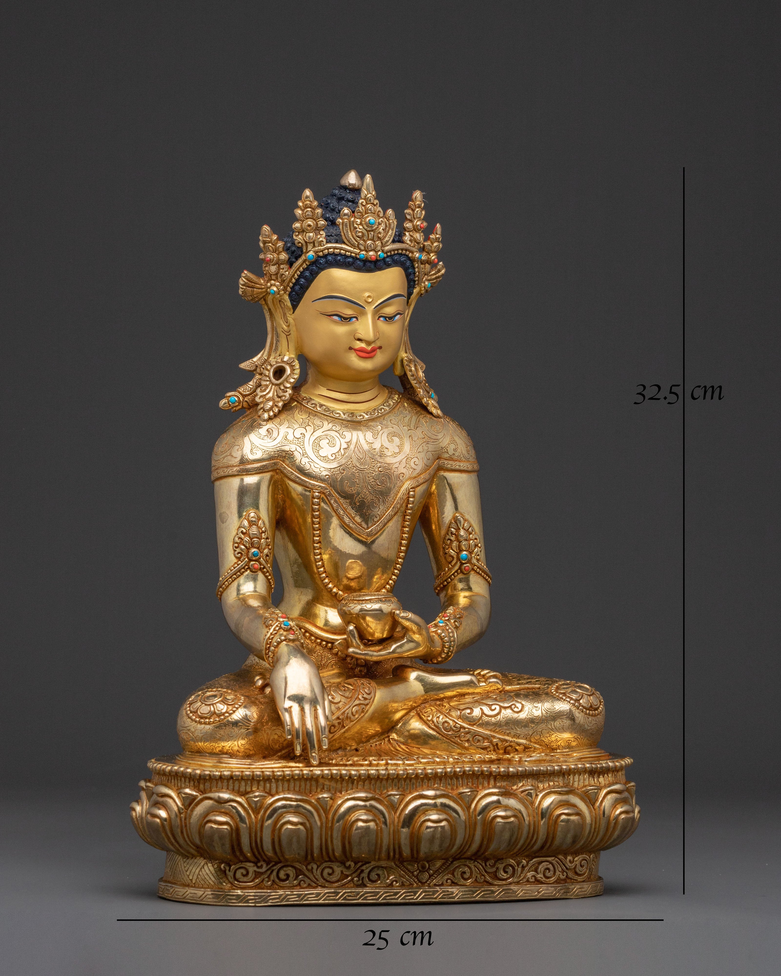 Crown Shakyamuni Buddha Statue:  Sage of the Shakyas