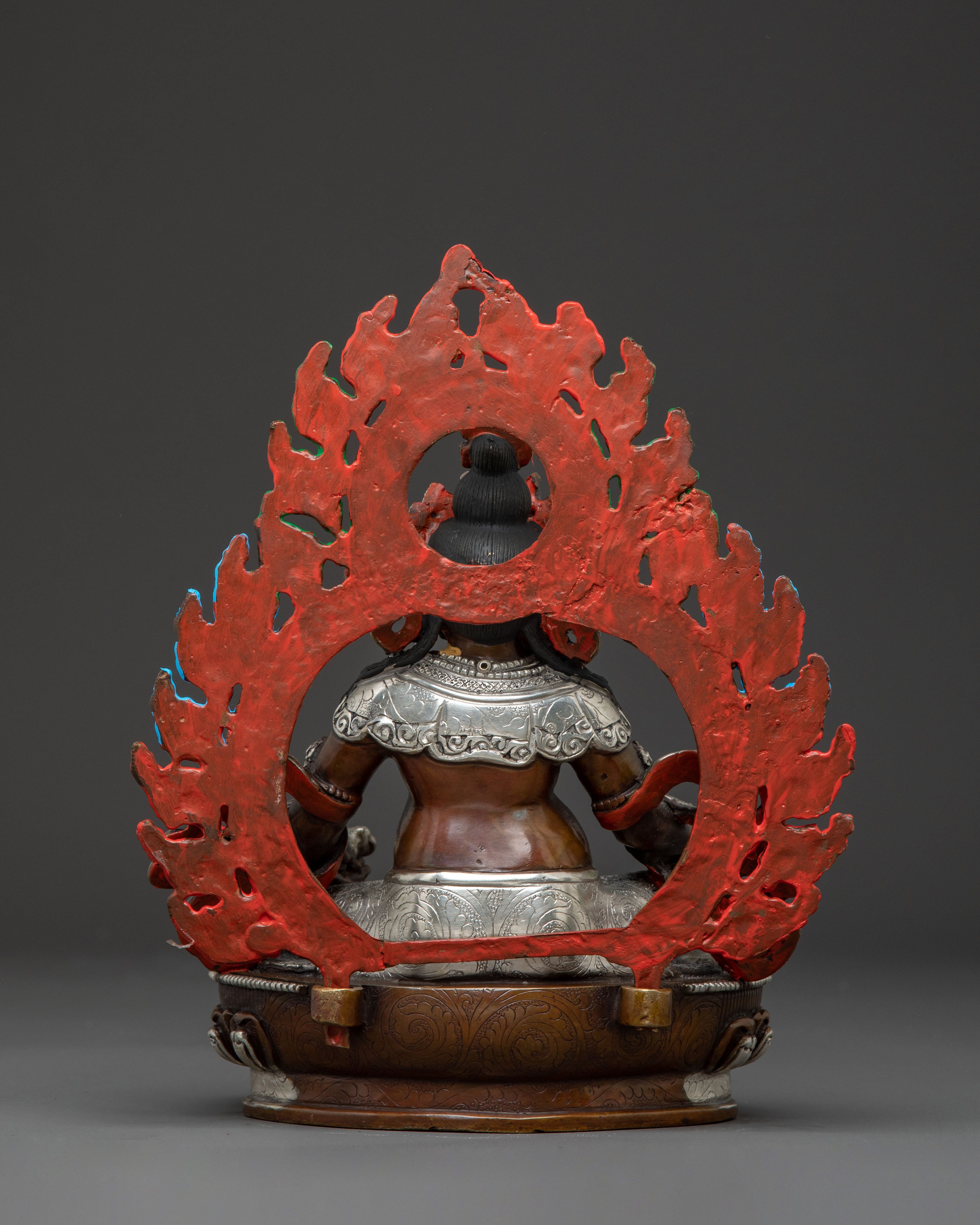 Dzambhala Spiritual Prosperity Statue – Handcrafted Gilded Serenity