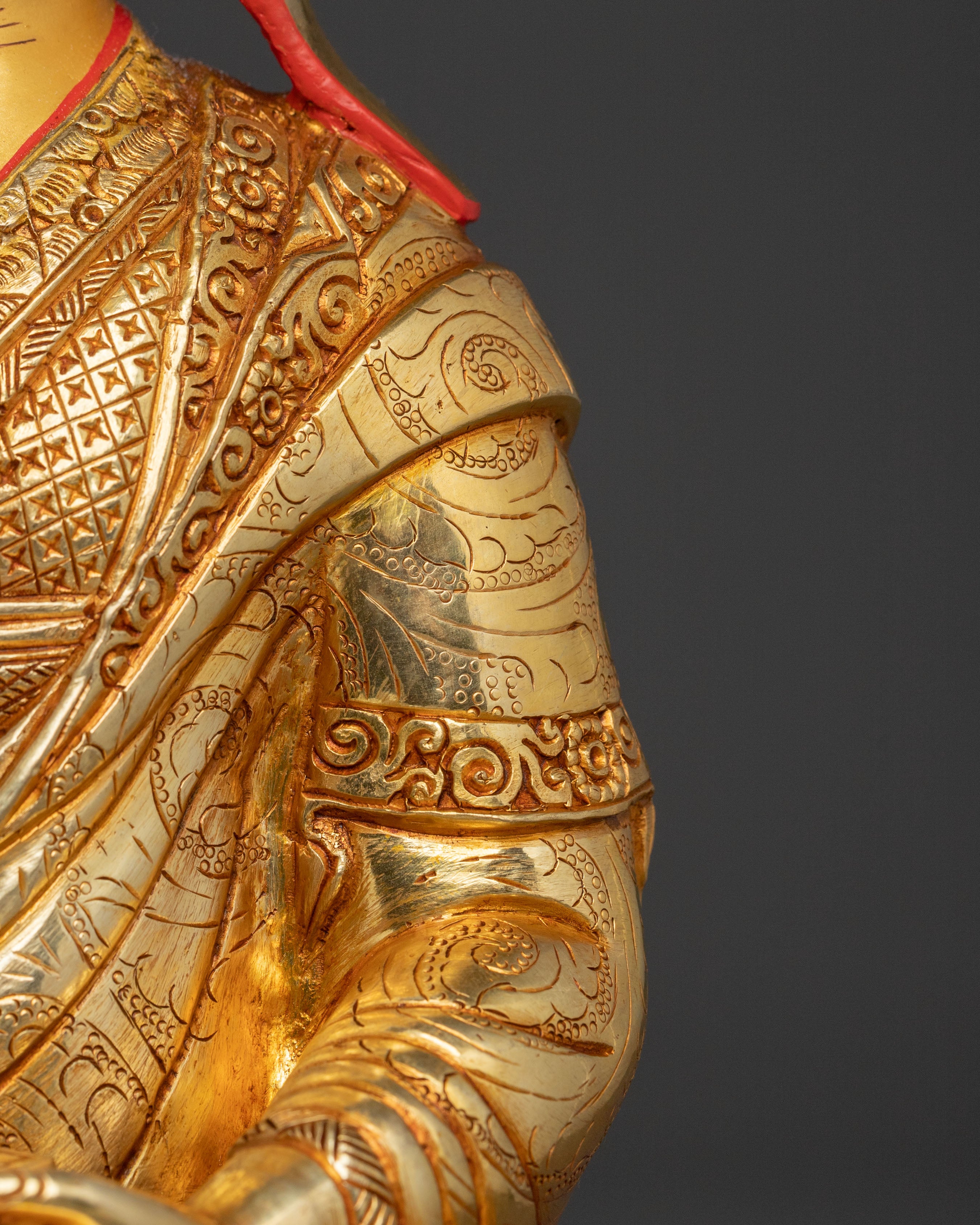 Tsongkhapa Statue with Disciples | Buddhist Master