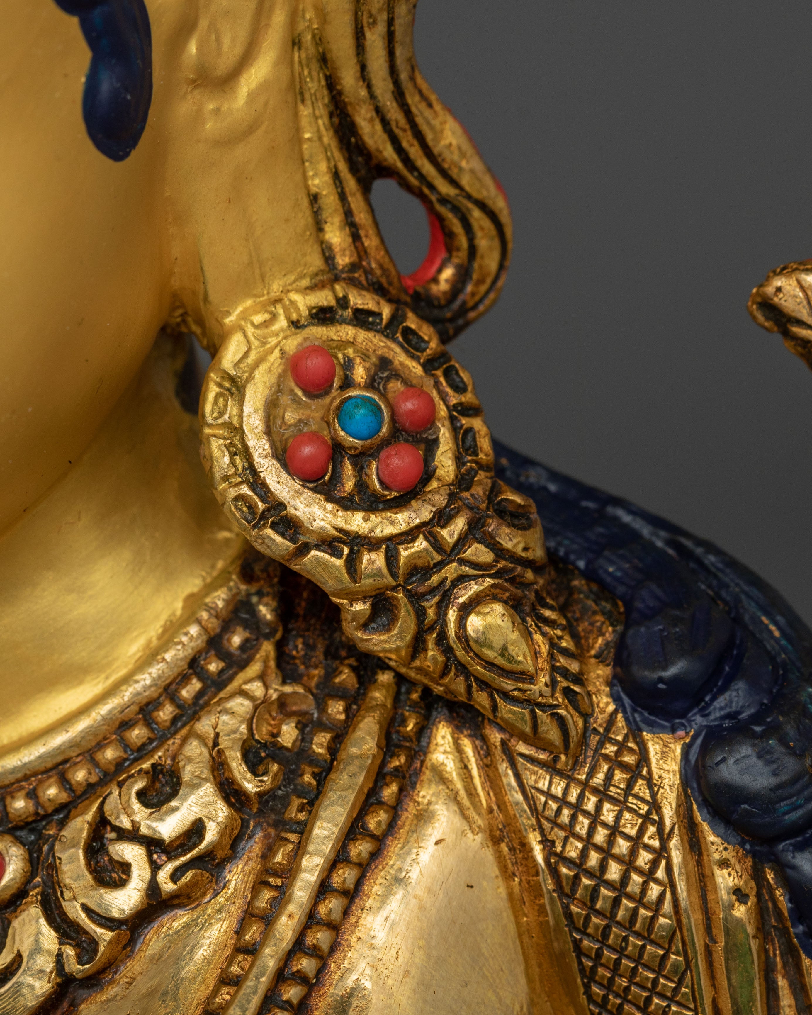Sacred Traditional Green Tara Statue | Buddhist Goddess
