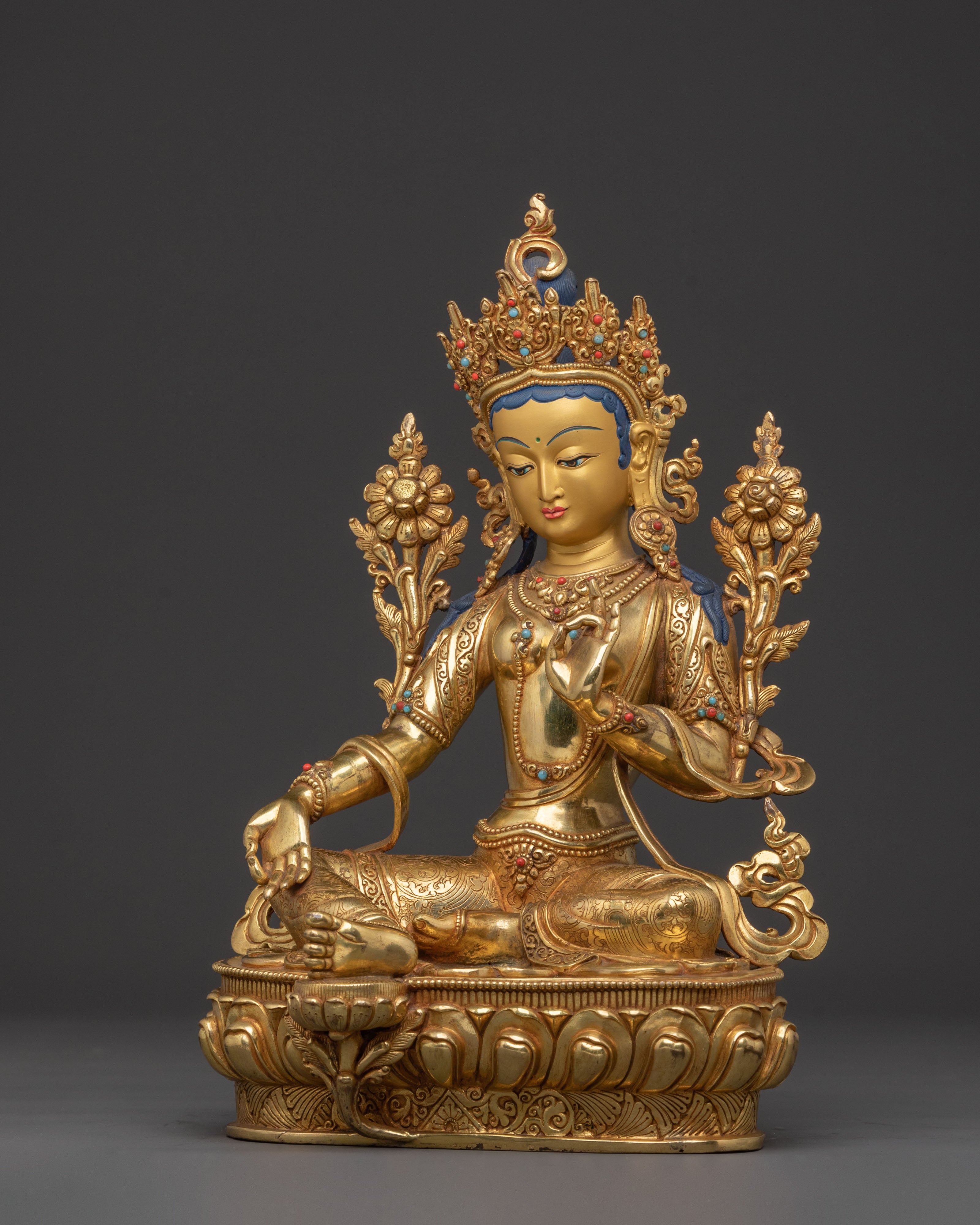 Protection Statue of Green Tara | Symbol of Compassion