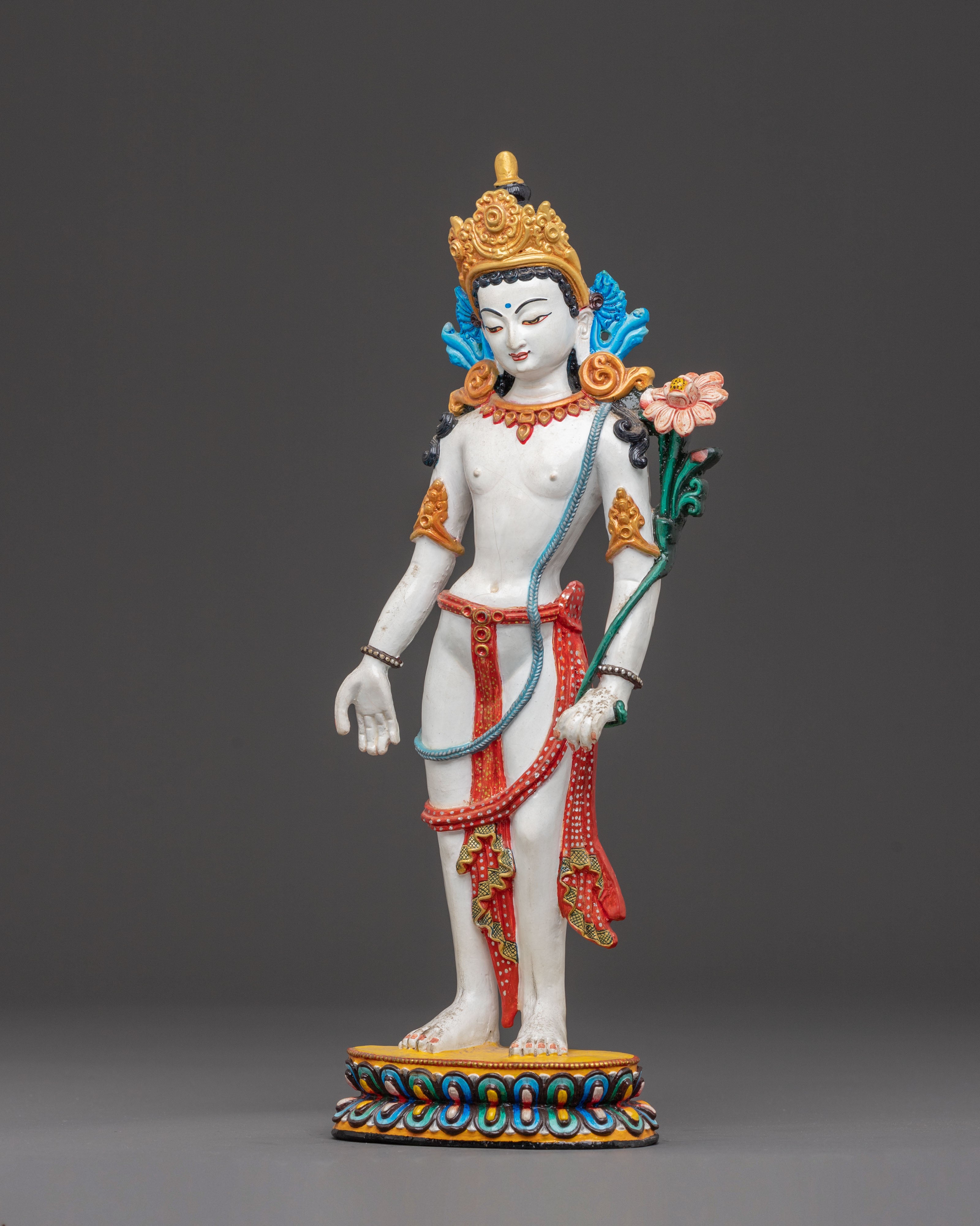 Handcrafted Lokeshwor Copper Body Statue | Spiritual Decor Figurine