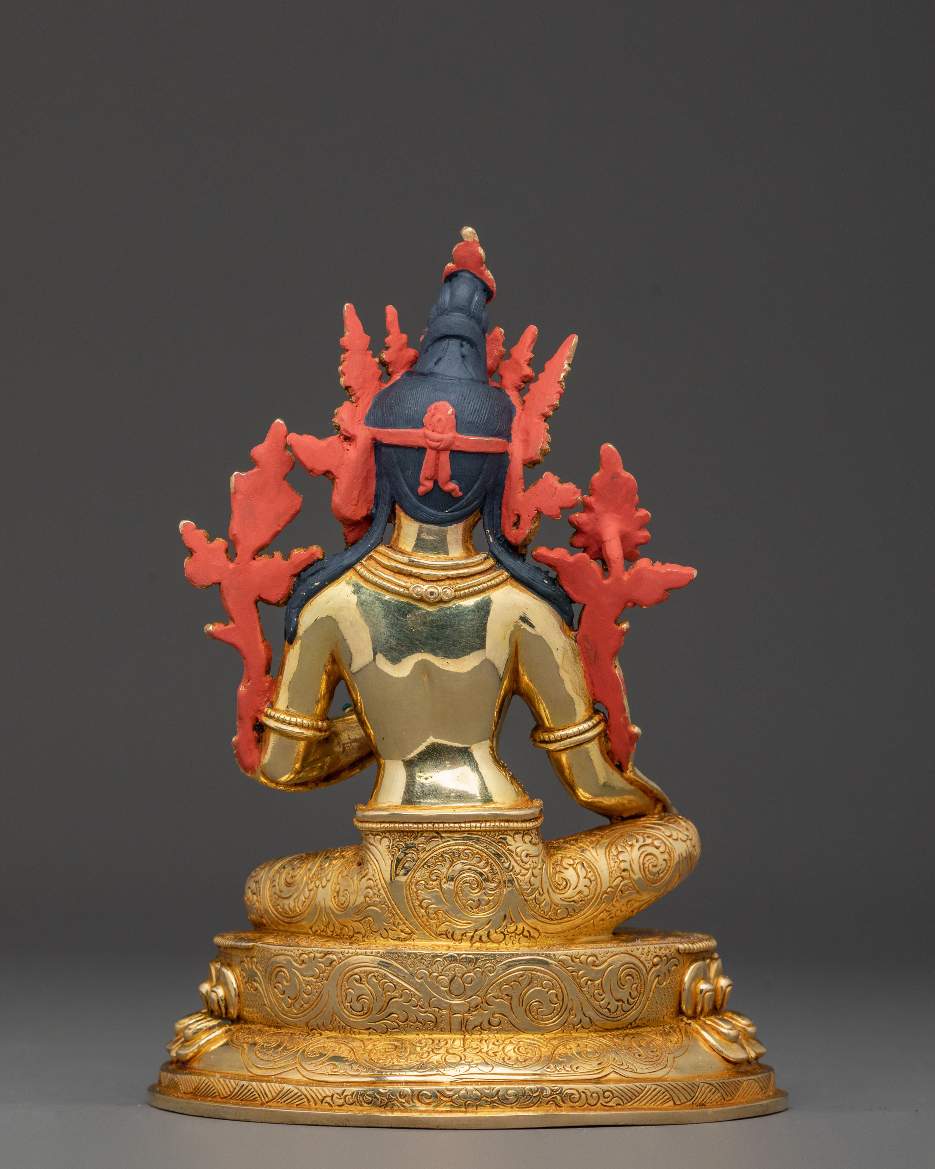 Spiritual Green Tara Compassion Statue | Gold Gilded Statue