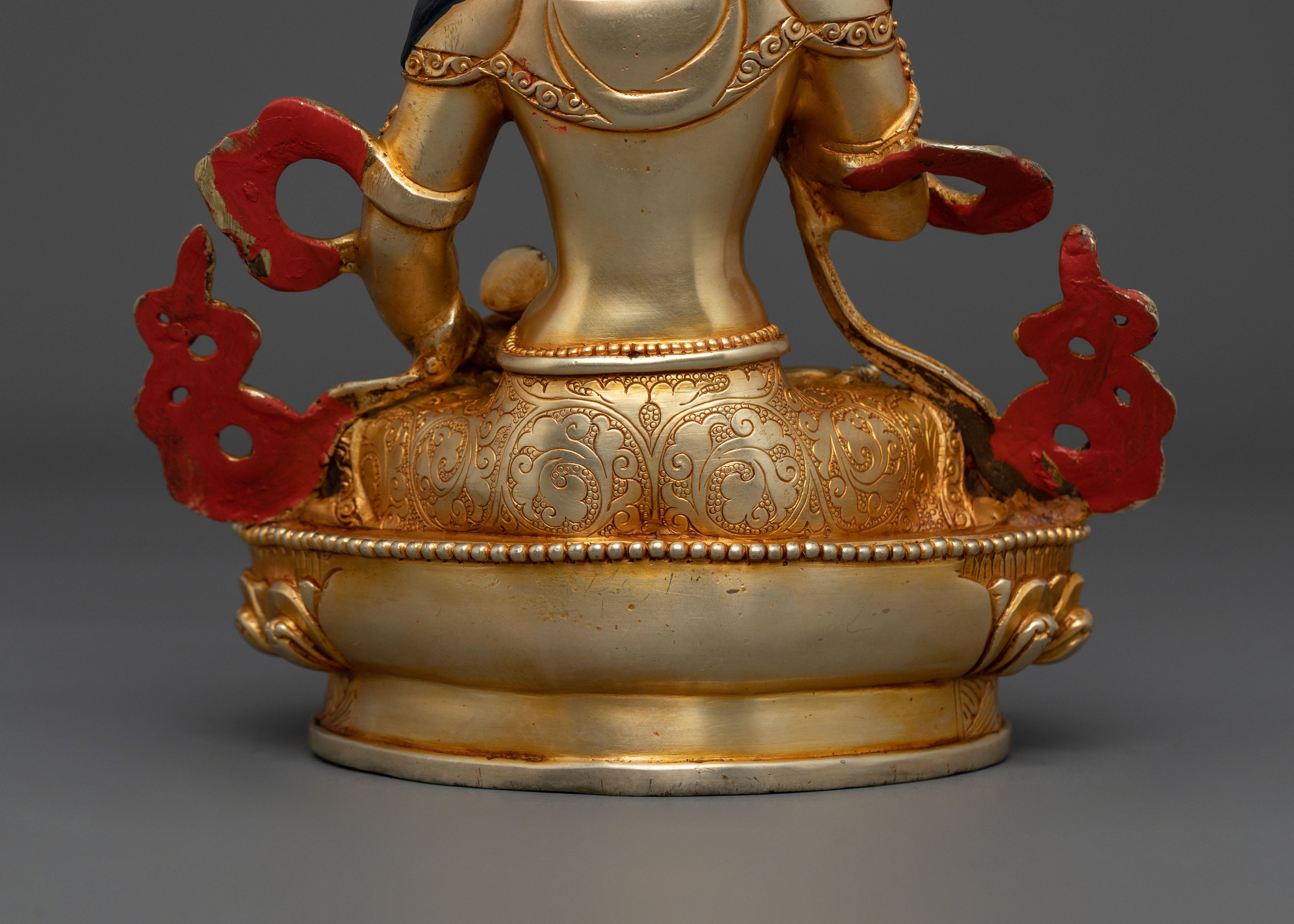 Vajrasattva Statue | 24K Gold Gilded Sacred Figurine