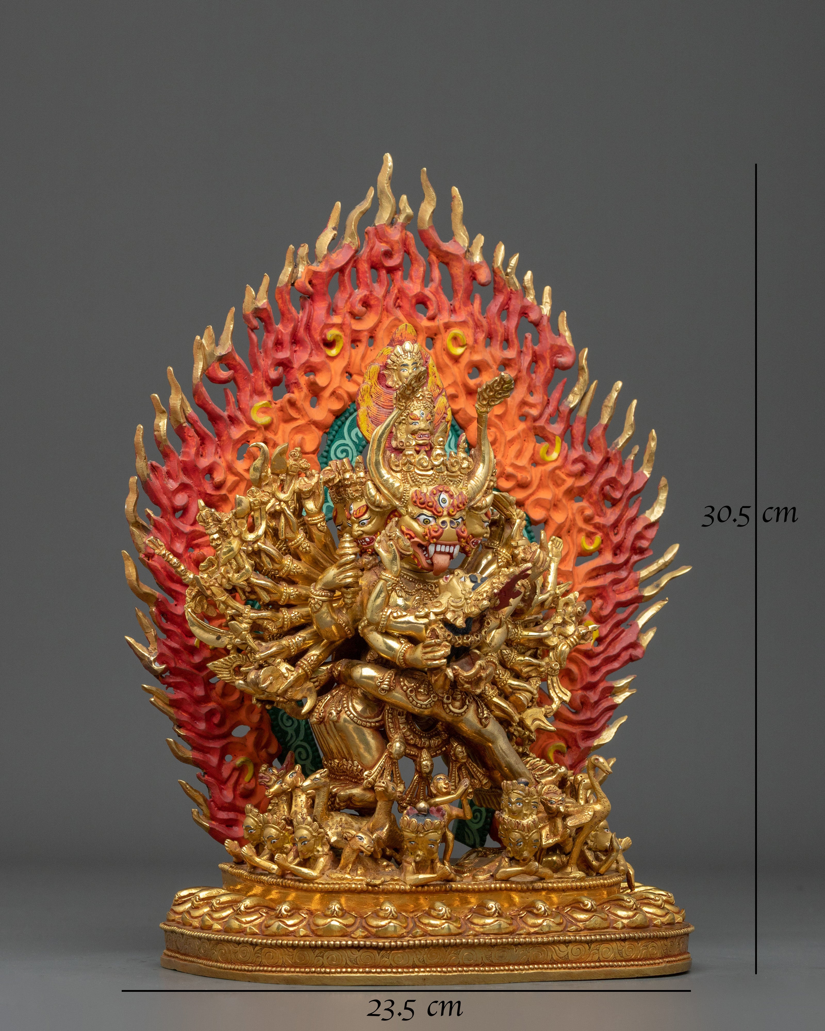 Yamantaka Wrathful Wisdom Statue: Destroyer of Ignorance