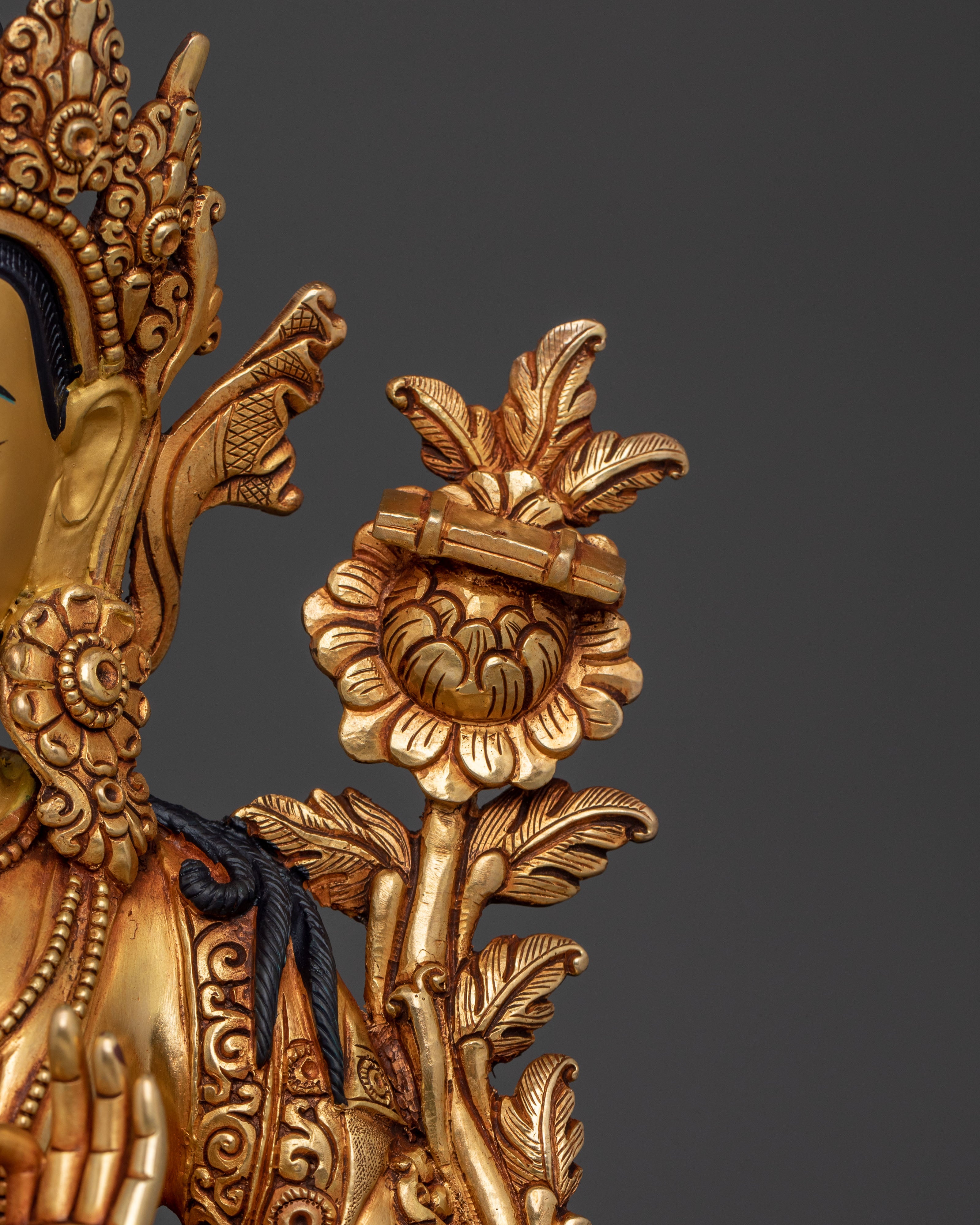 Manjushri Wisdom Buddha Sculpture | Traditional Sacred Sculpture