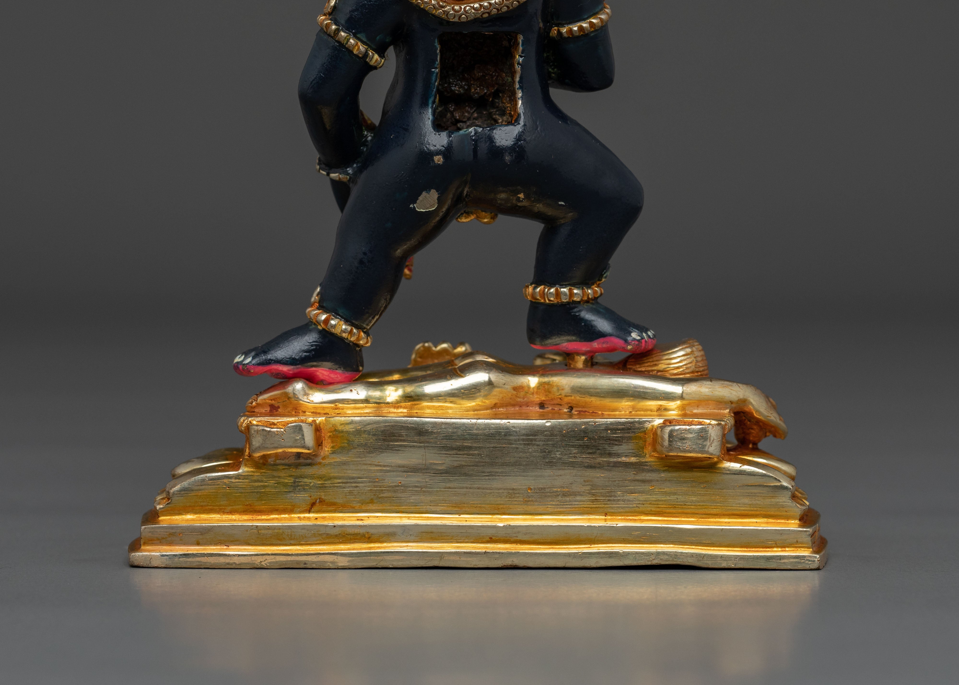 Black Dzambhala Protector Statue | Traditional Buddhist Deity Figure