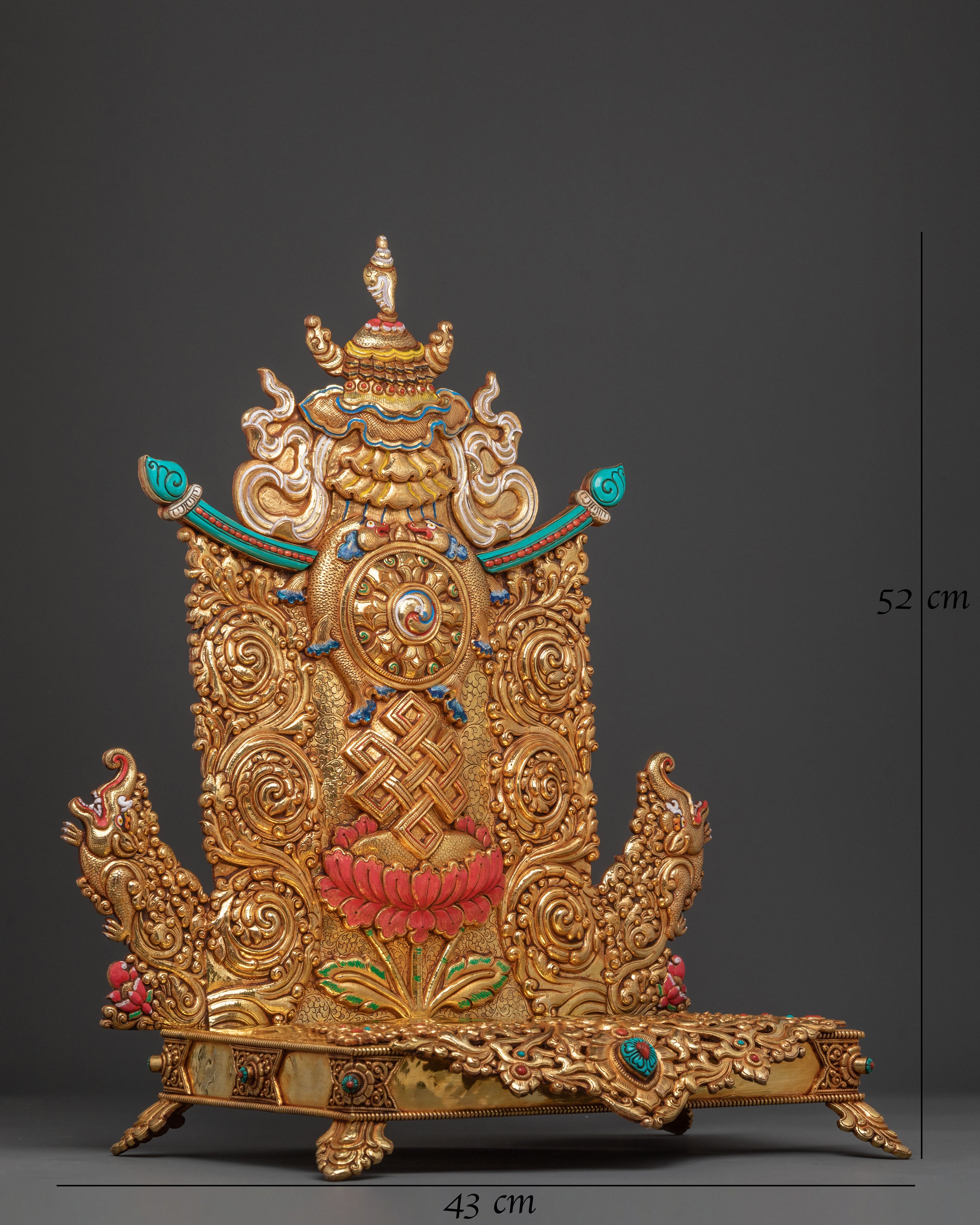 Golden Buddhist Throne: Home Decor