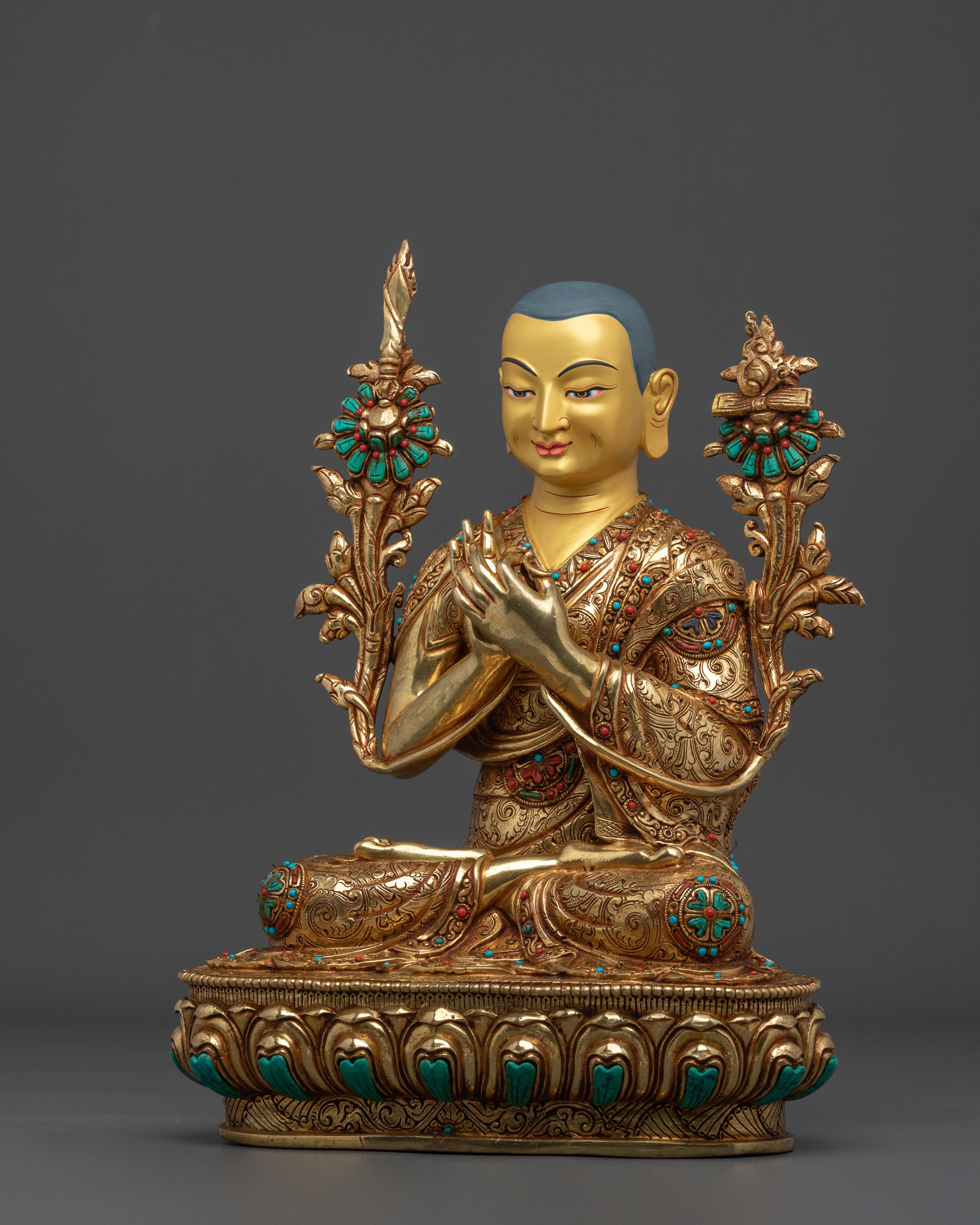 Tsongkhapa Handmade Statue: Master of Tibetan Buddhism