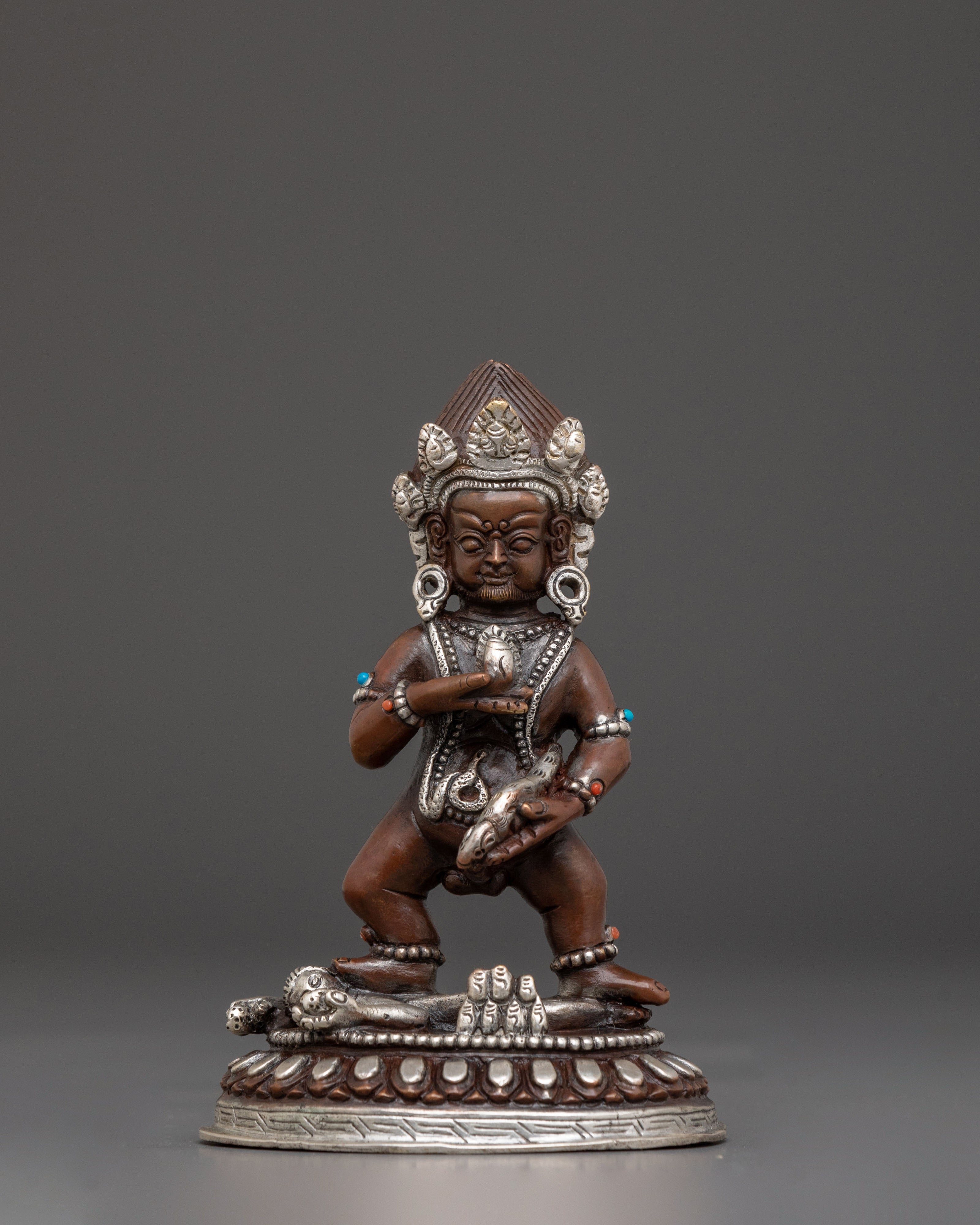 Black Dzambhala Sculpture | Wealth Deity