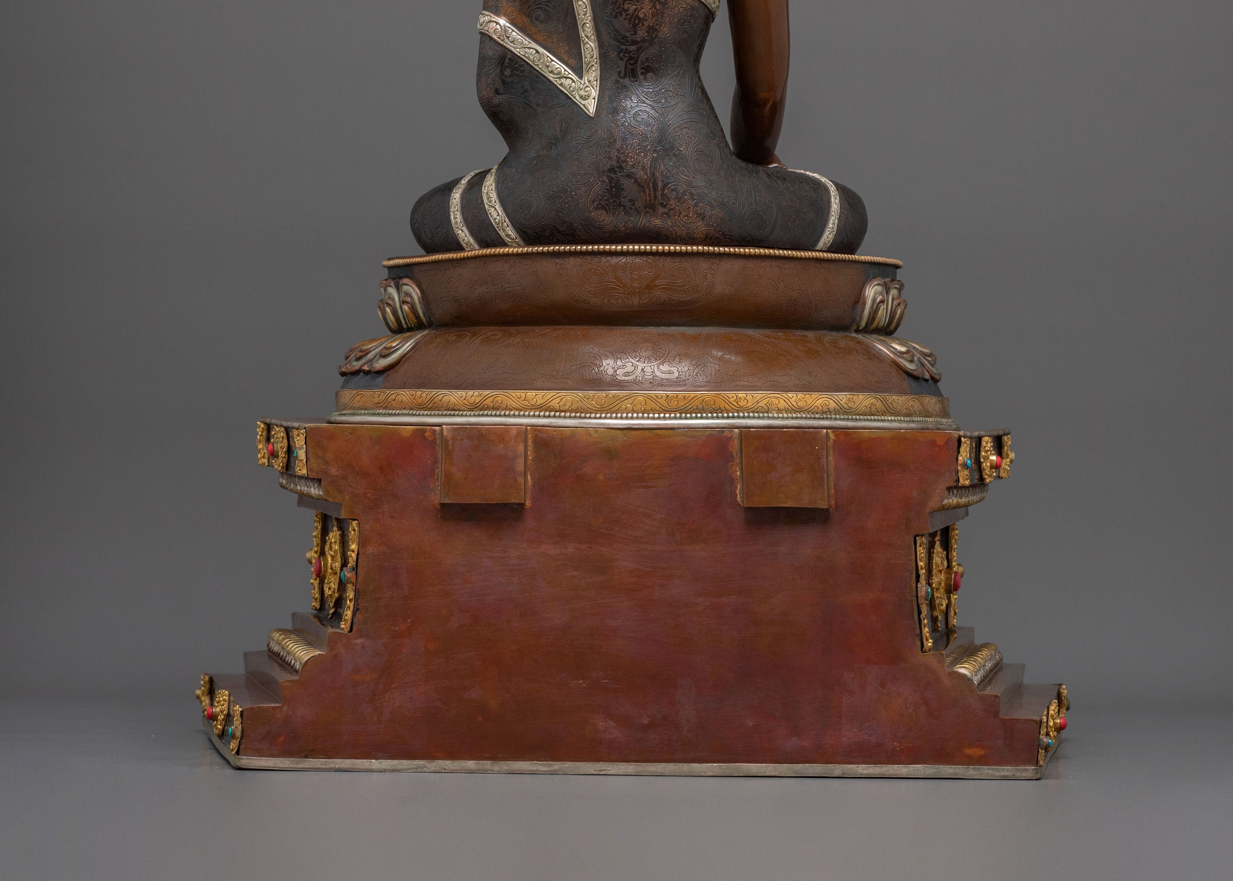 Shakyamuni Buddha Statue: Sacred Tibetan Buddhist Sculpture