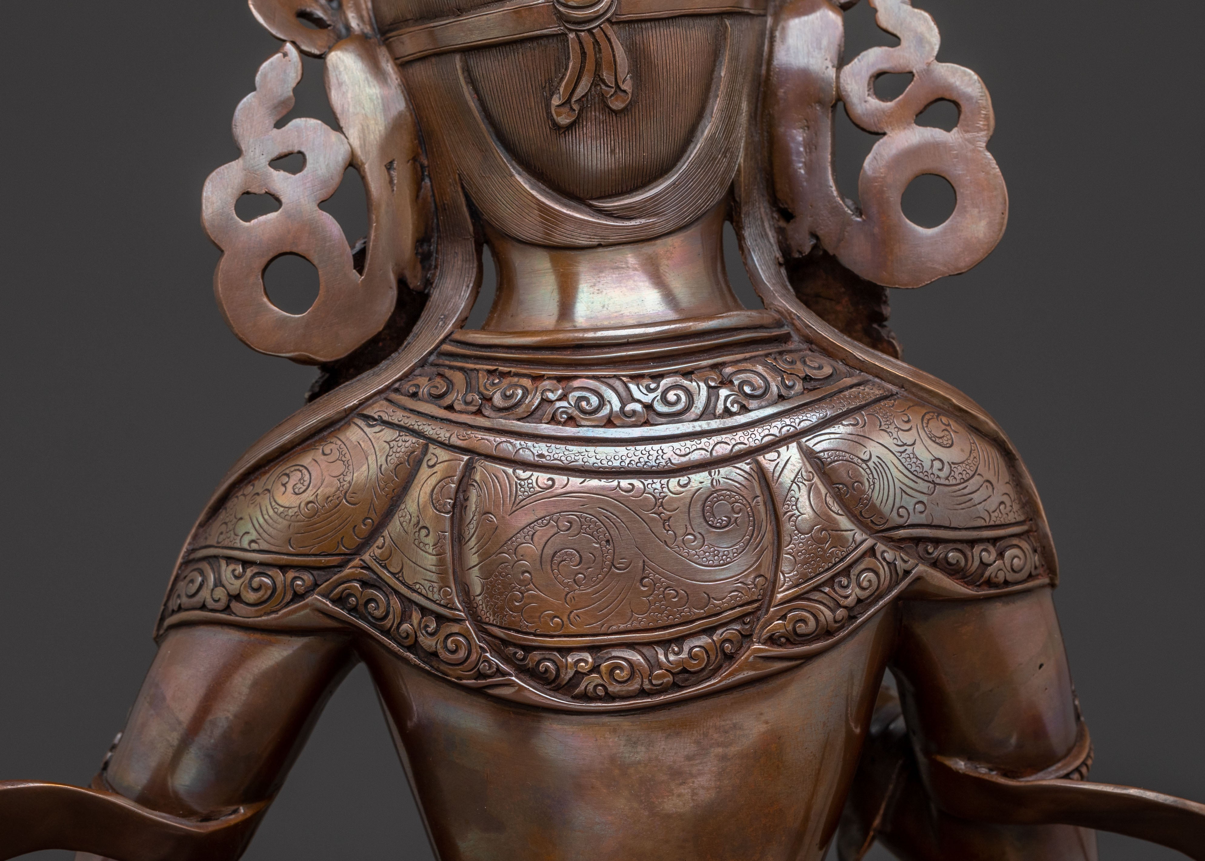 Vajrasattva Spiritual Statue | Meditational Figure