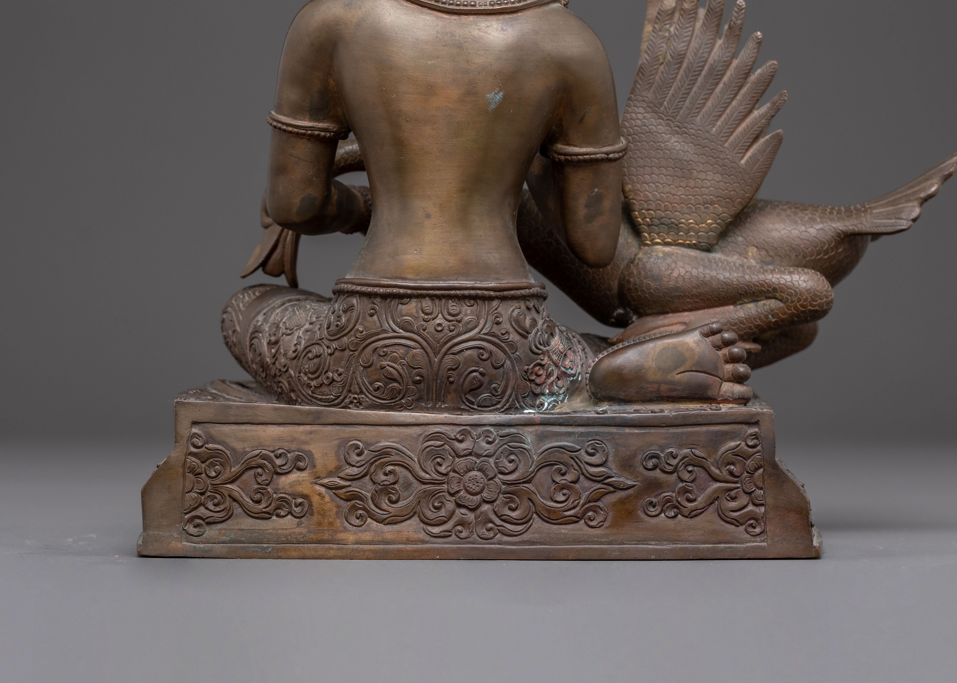 Handcrafted Siddhartha Gautama Oxidized Statue – Antique Copper Finish