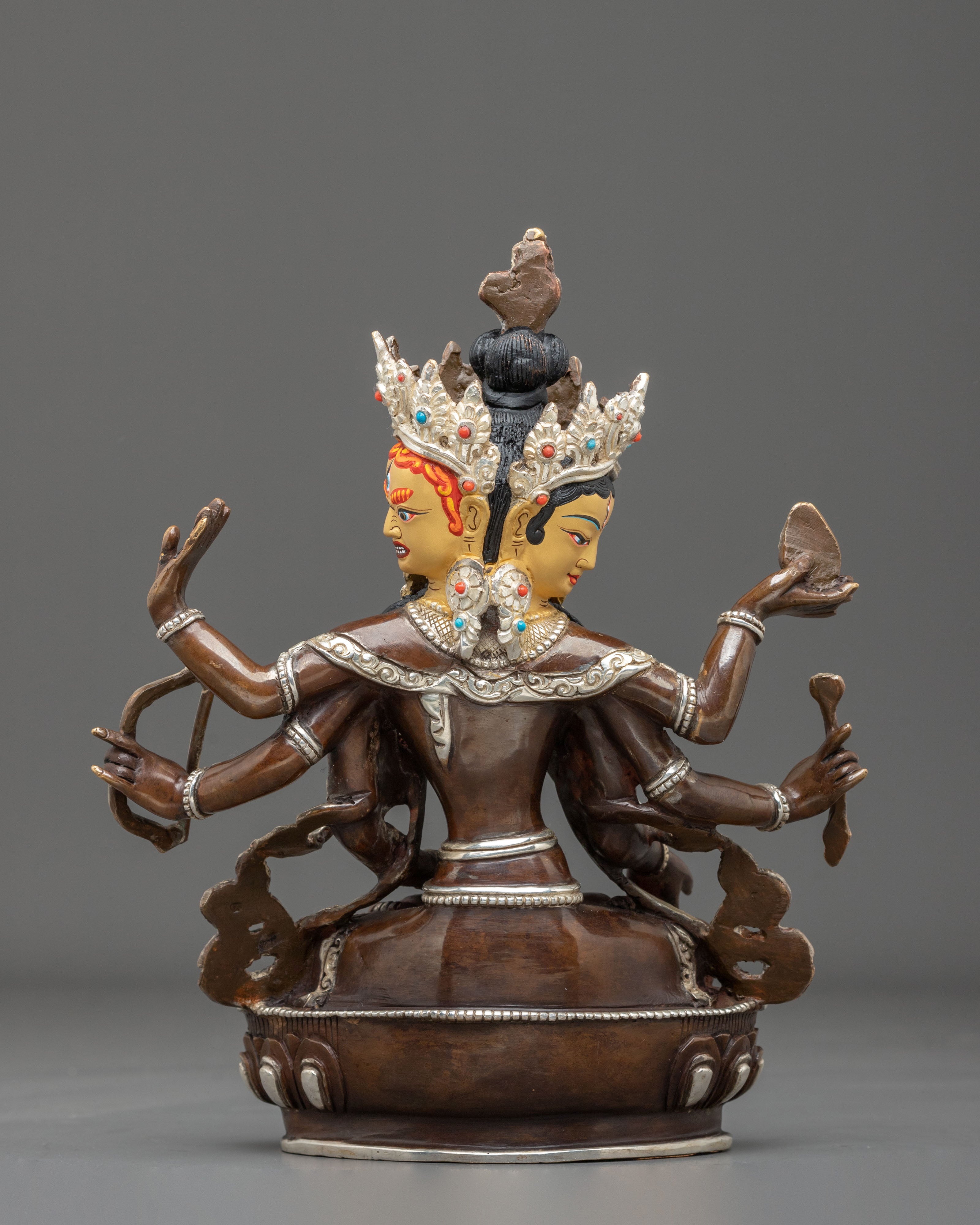 Namgyalma Longevity Blessing Sculpture with Silver Plating