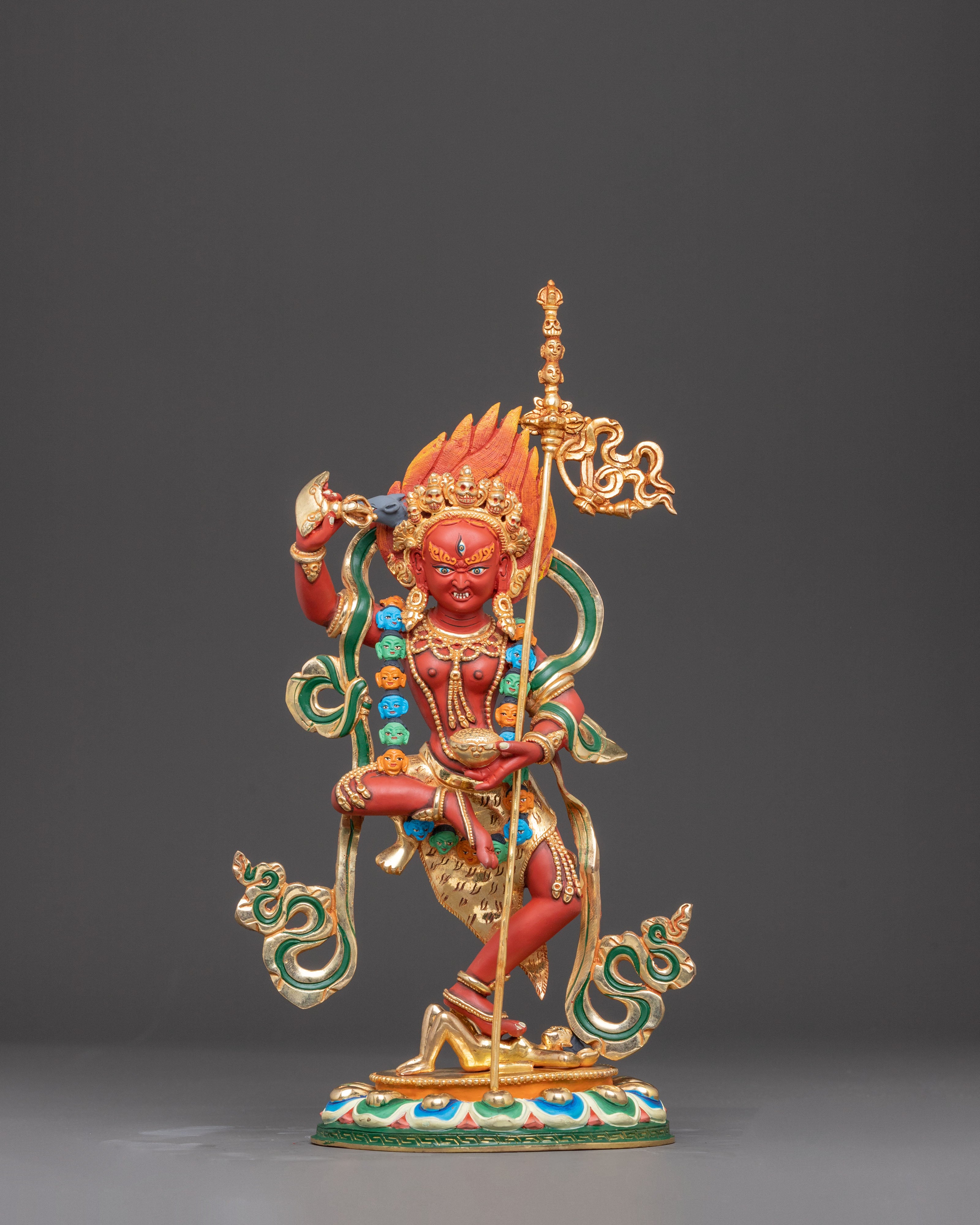 Dakini Vajravarahi Golden Statue | Goddess of Transformation