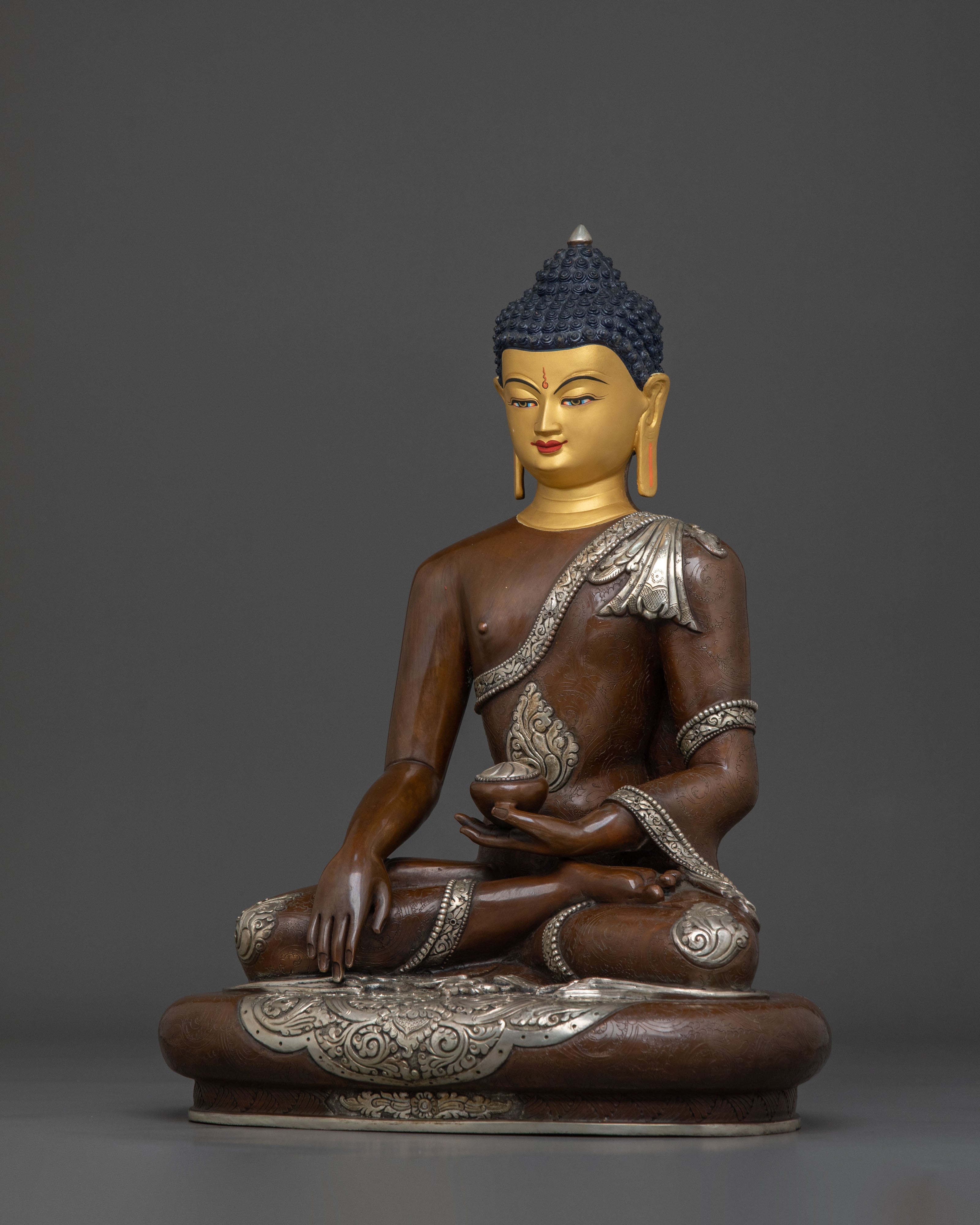 Gautama Buddha Sacred Sculpture | Tibetan Buddhist Altar Decor