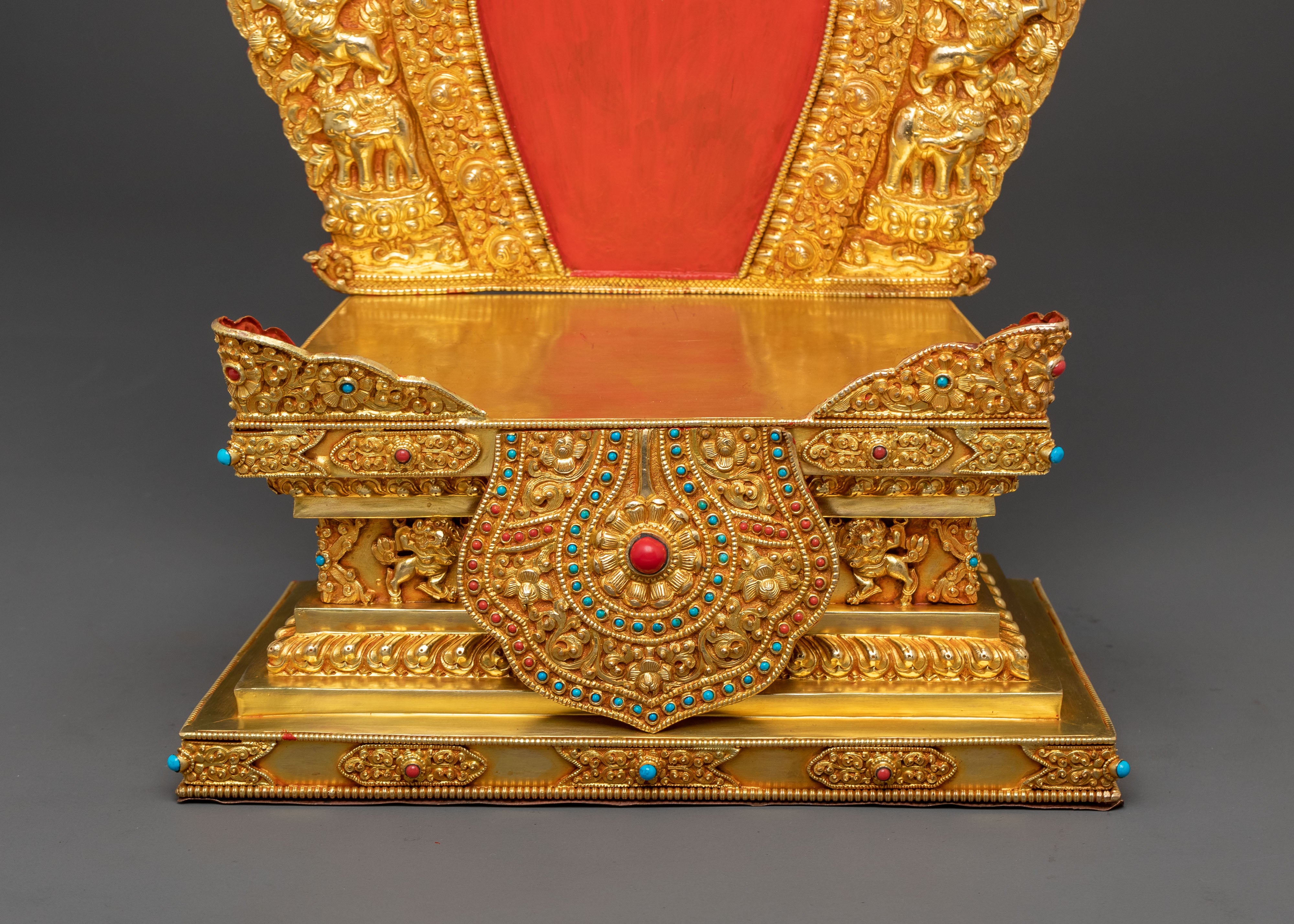 Green Tara Statue  On Throne | Sacred Altar Decor