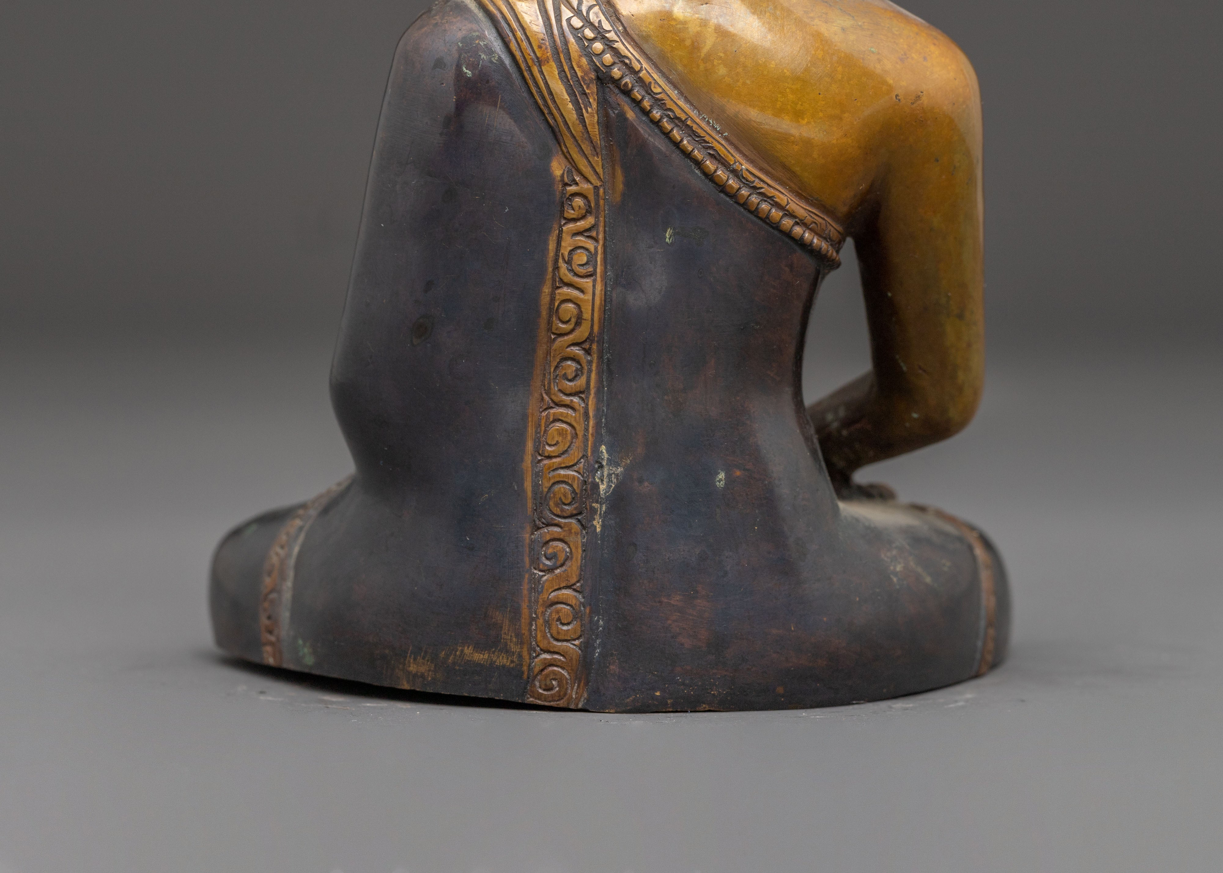 Handcrafted Amitabha Buddha Oxidized Statue | Pure Land Buddha