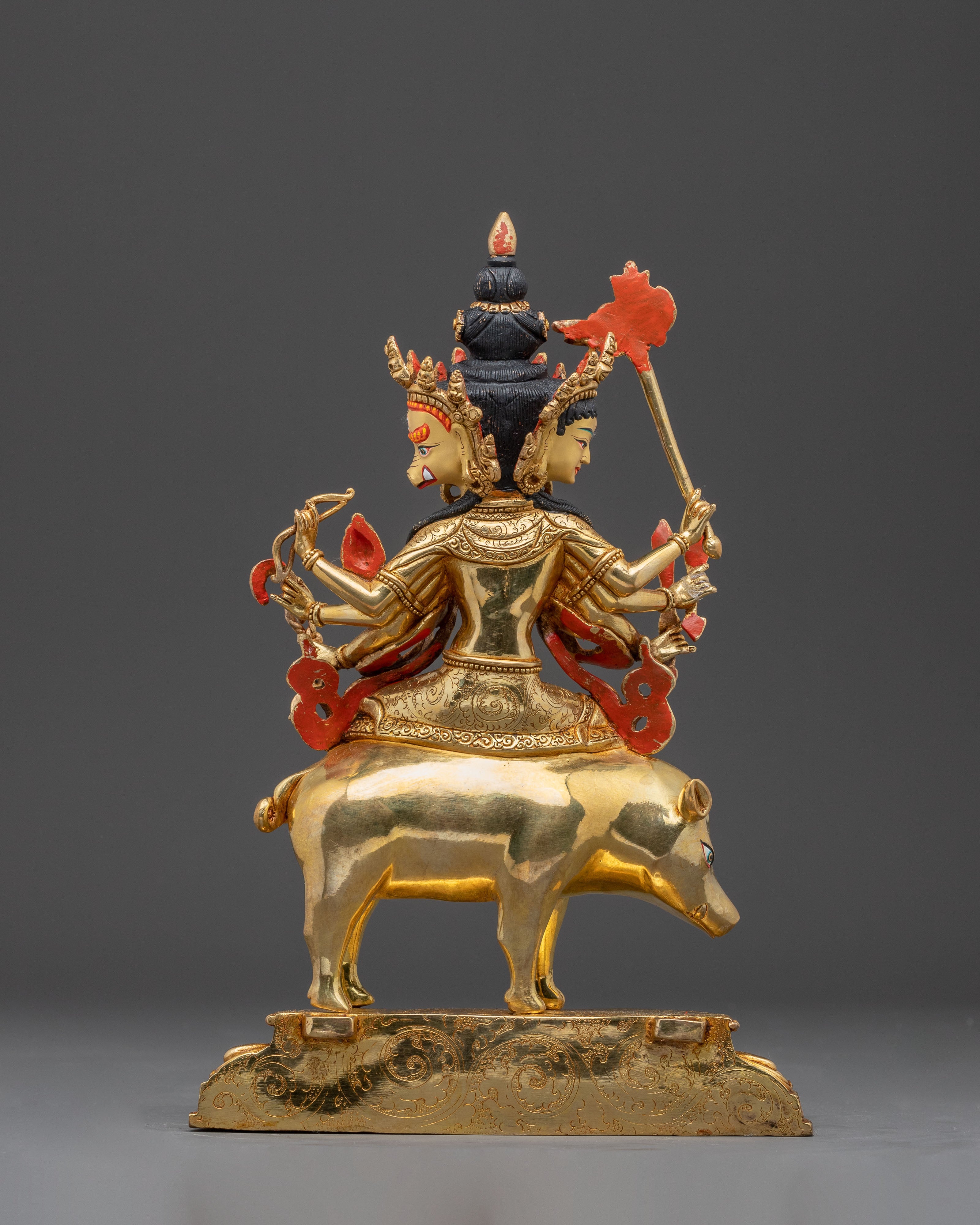 24K Gold Glided Buddhist Marichi Statue | Goddess of Wisdom