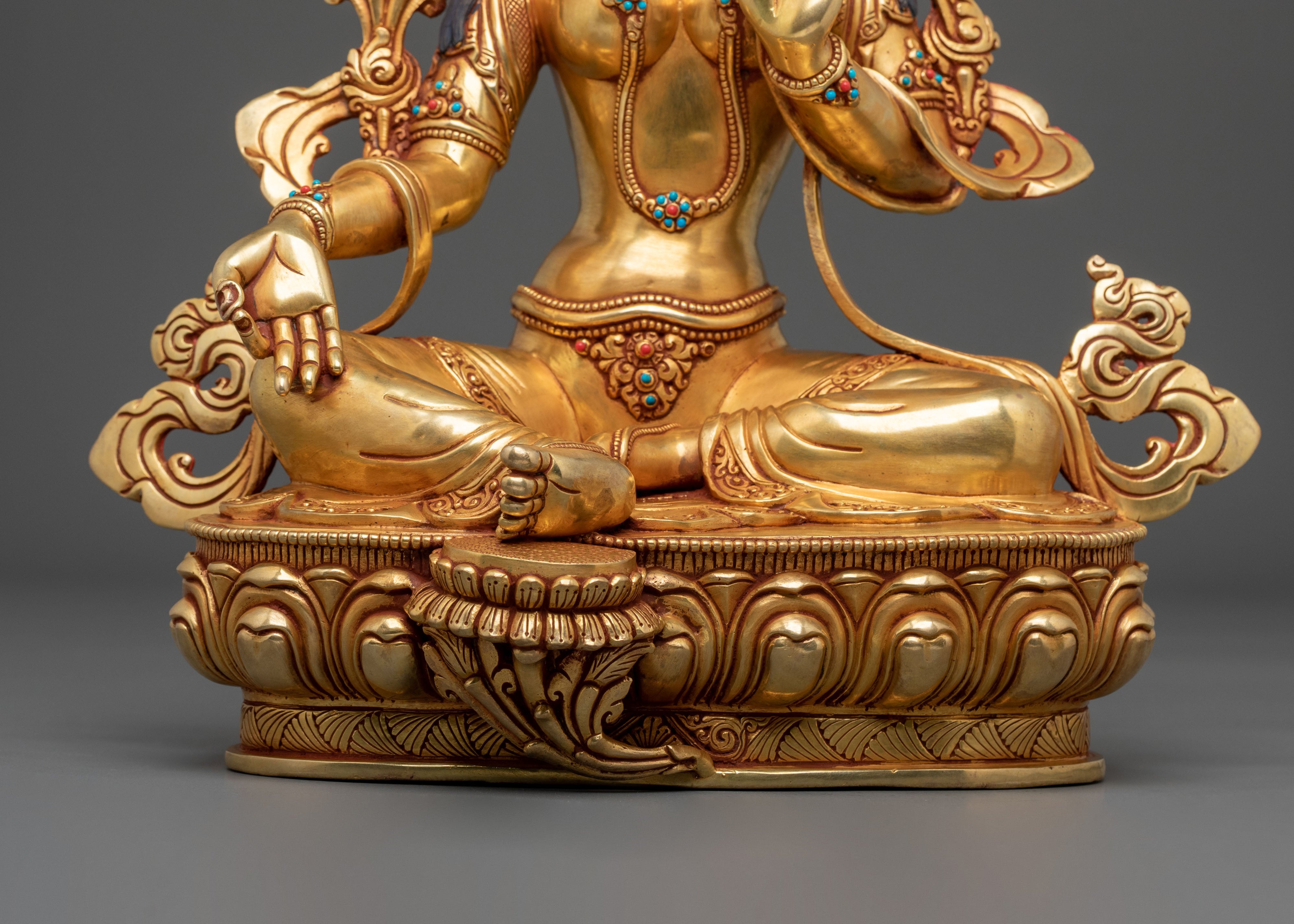 Green Tara Statue: Embodiment of Compassionate Action