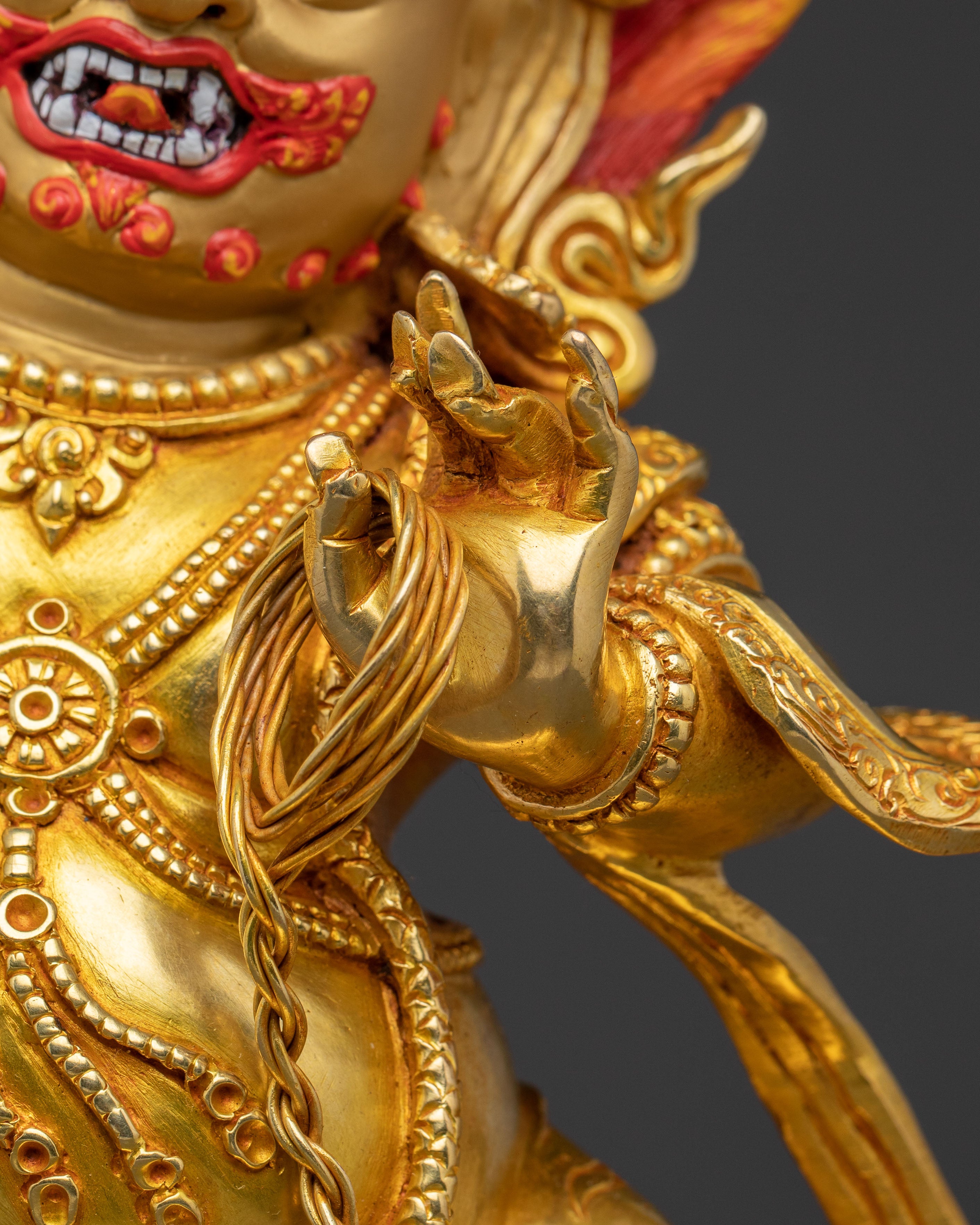 Vajrapani Golden Statue | Sacred Meditational Decor