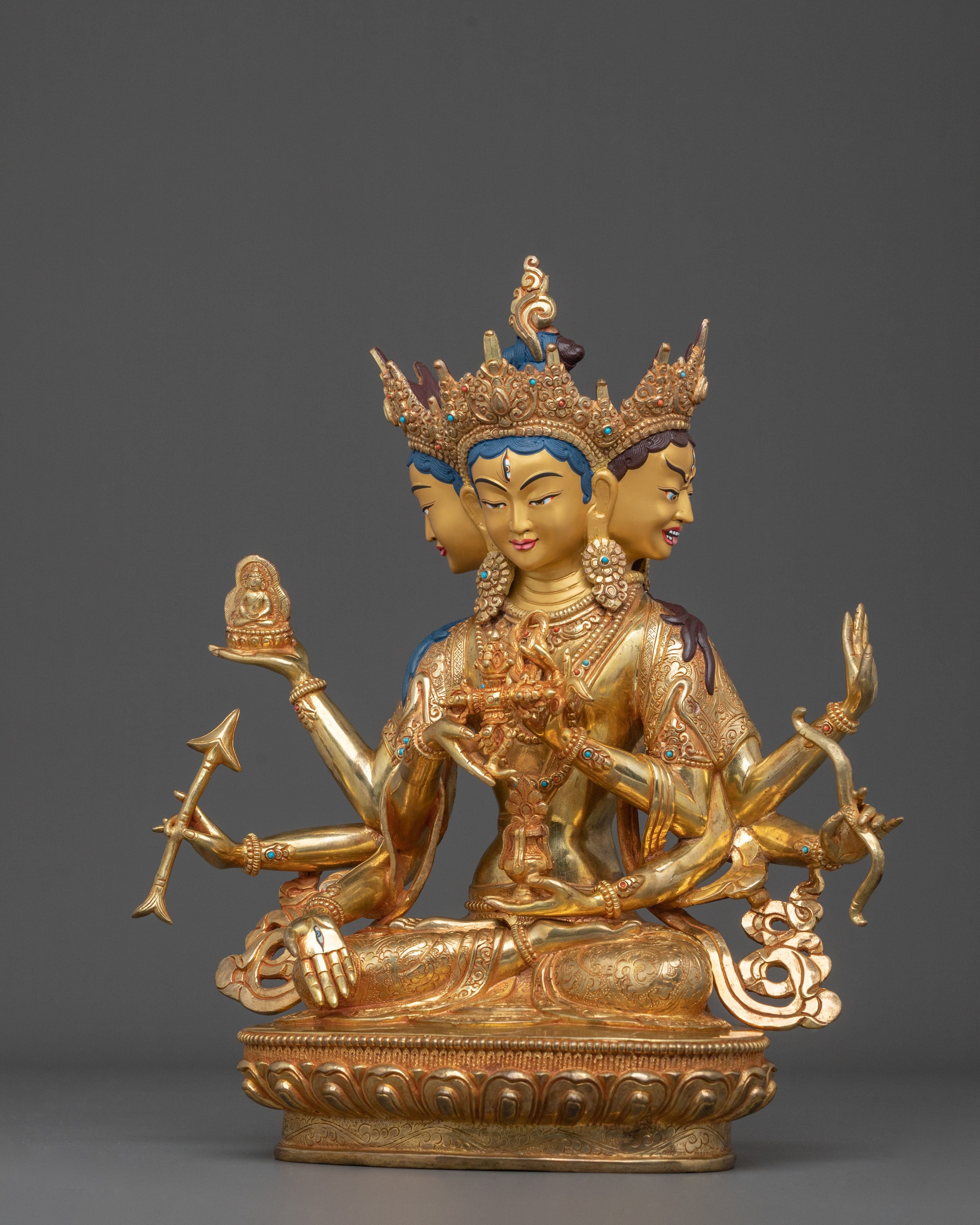 Tibetan Goddess Namgyalma Statue | Longevity Deity