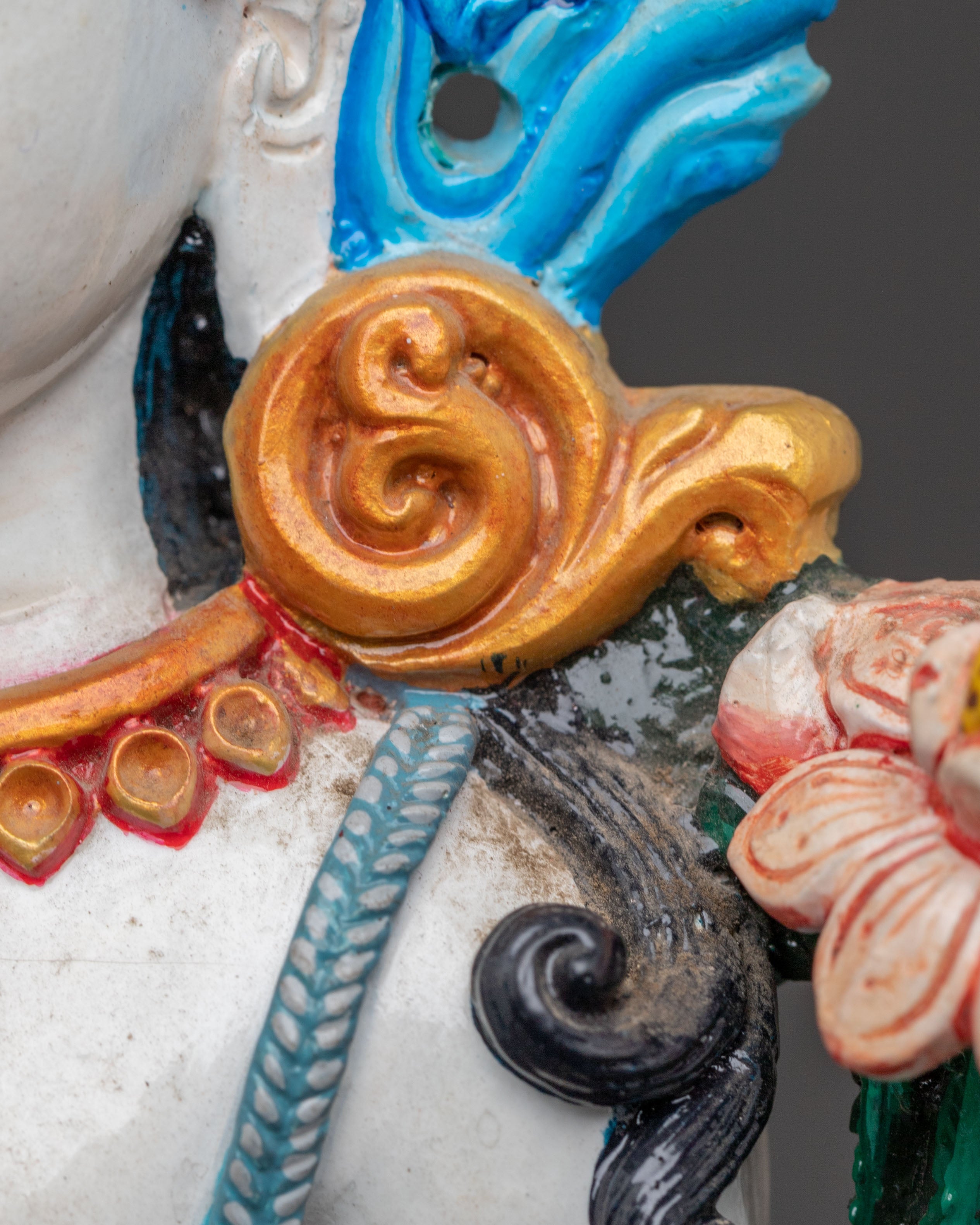 Handcrafted Lokeshwor Copper Body Statue | Spiritual Decor Figurine