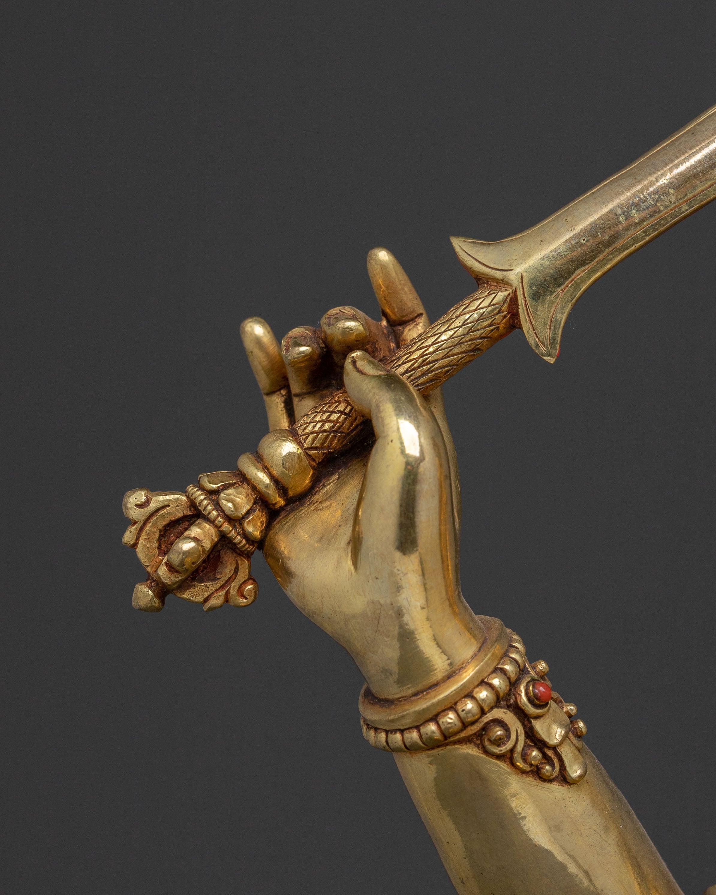 Manjushri Sacred Wisdom Statue | 24k Gold Glided