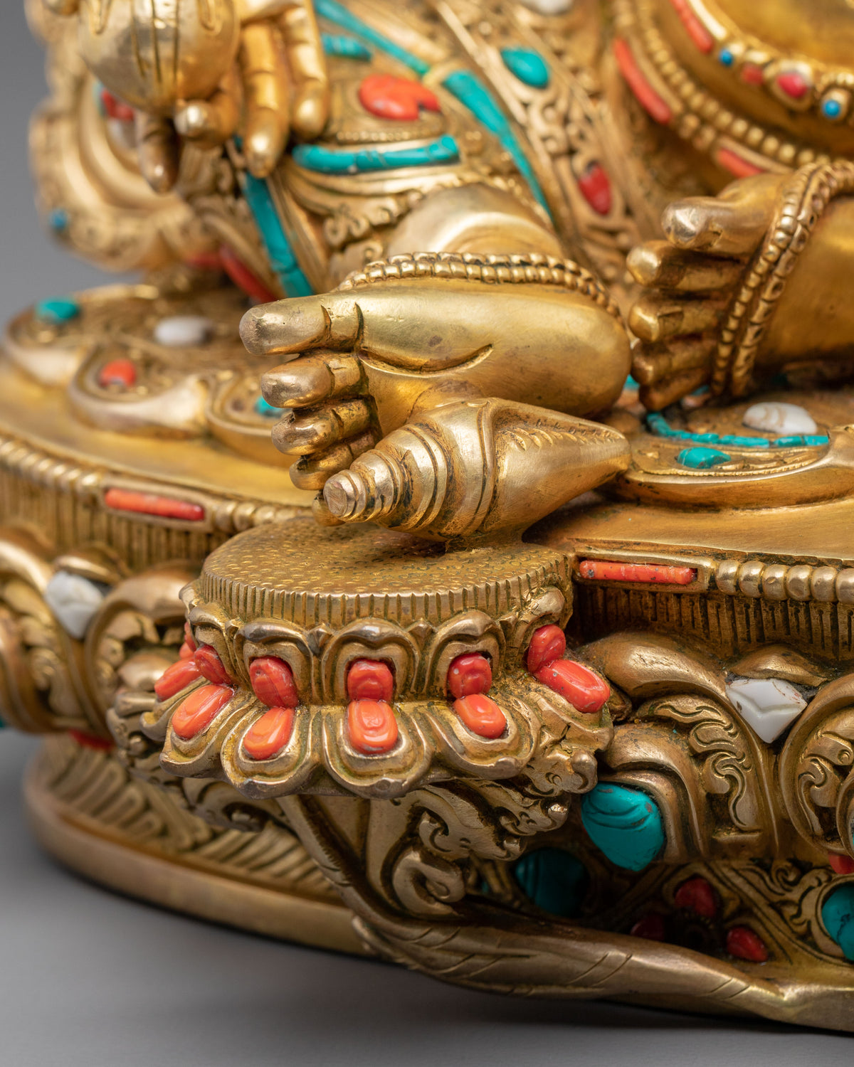 Tibetan Deity Dzambhala Copper Sculpture | Home Decor