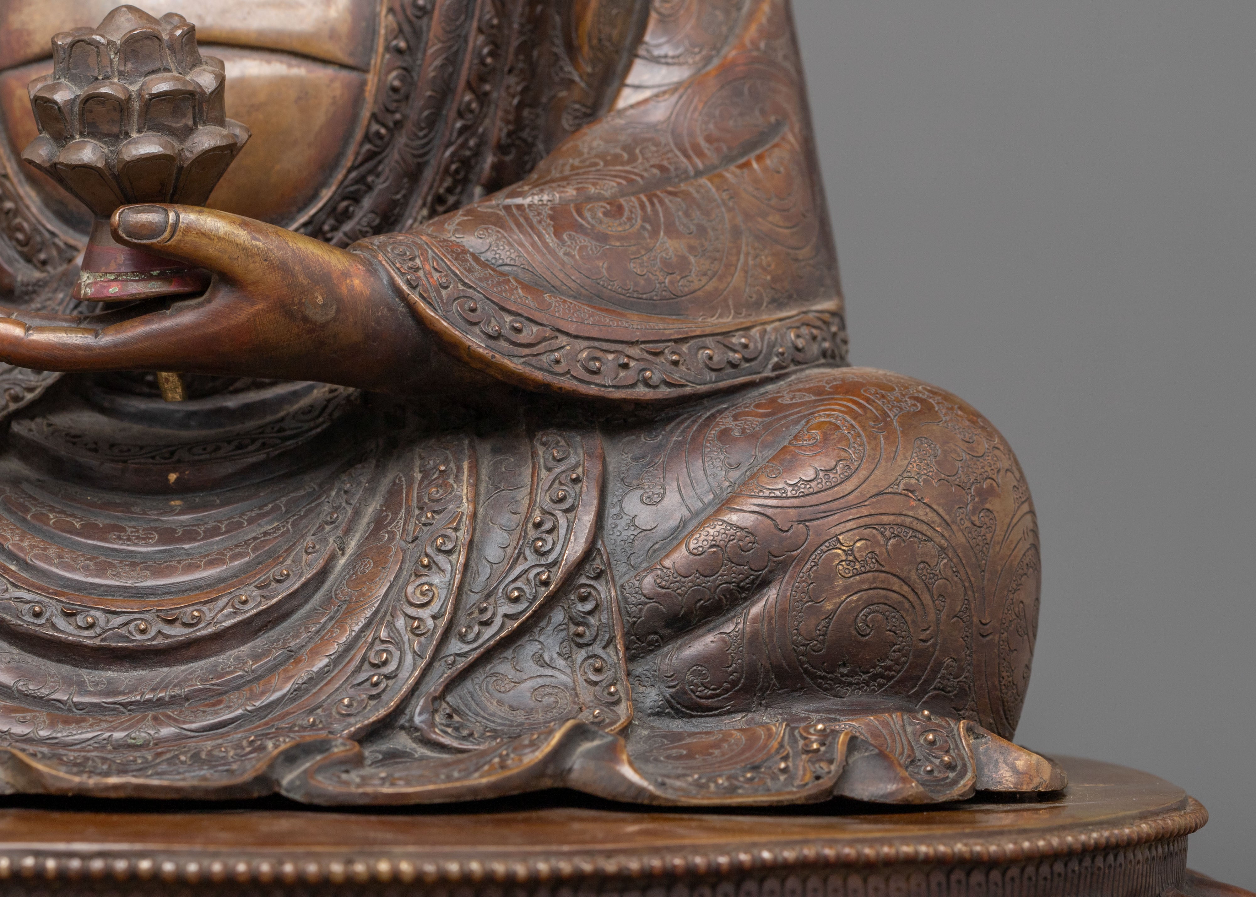 Siddhartha Gautama Handmade Statue | Oxidized Copper Sculpture