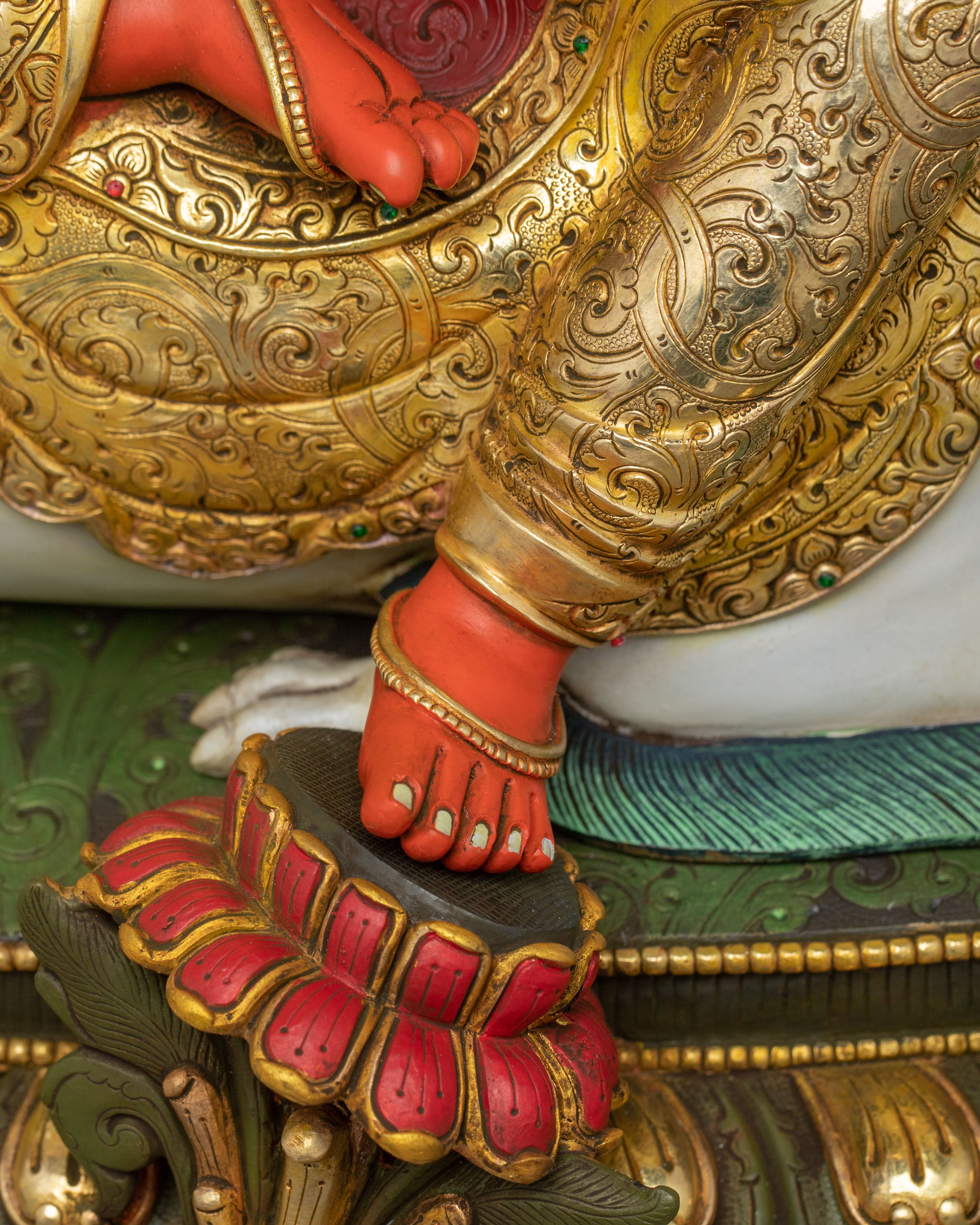 Simhanada Manjushri Statue | Radiant Wisdom Deity