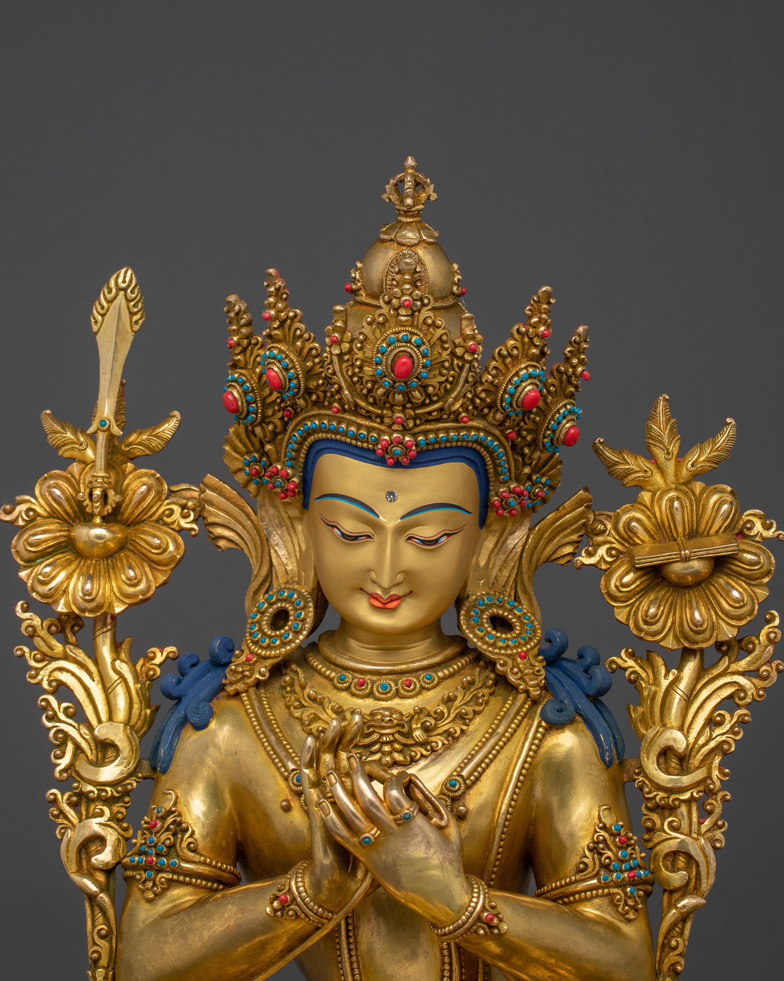 Tikshna Manjushri Wisdom Statue | Buddhist Deity of Sharp Awareness