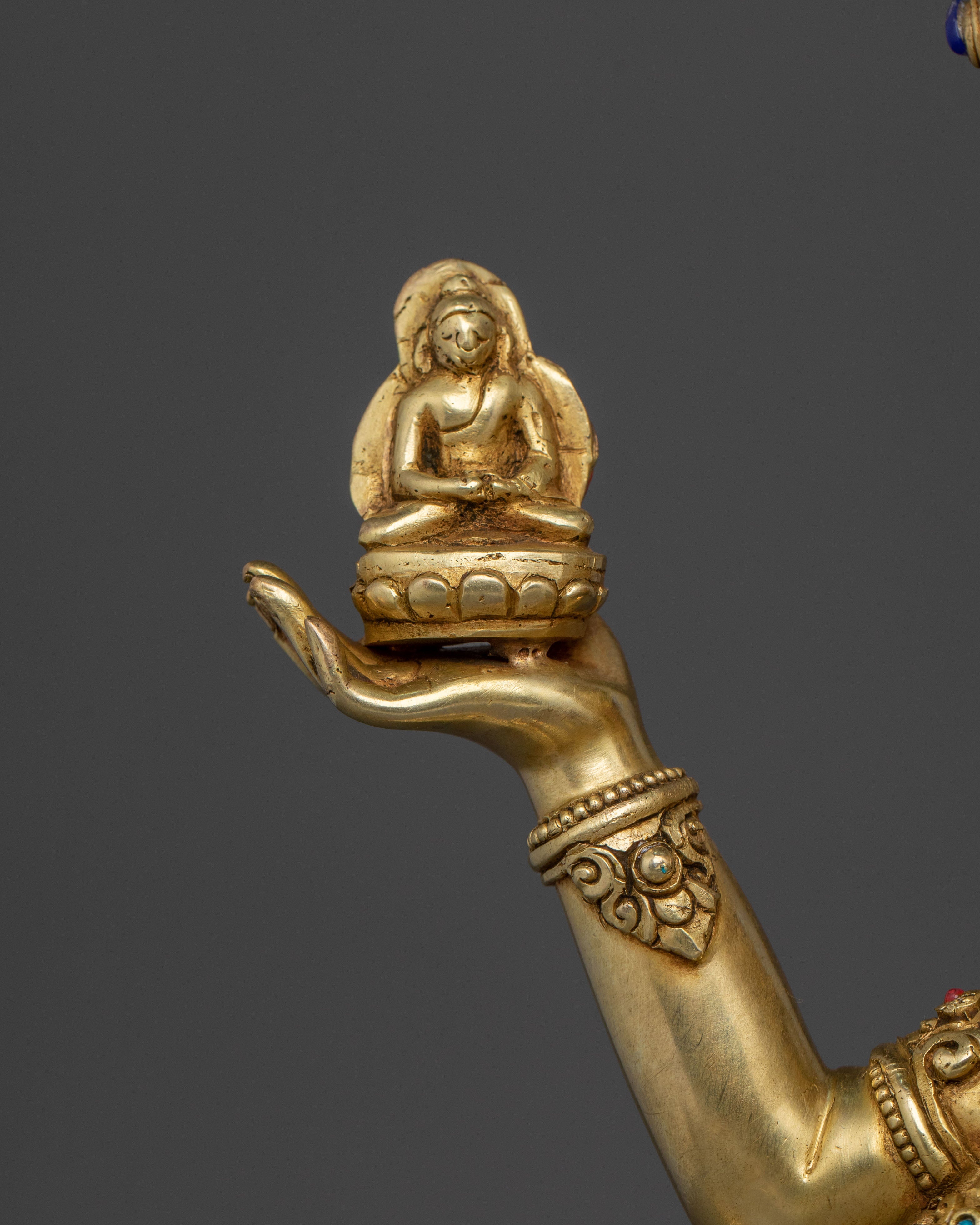 Namgyalma Three Faced Deity Sculpture