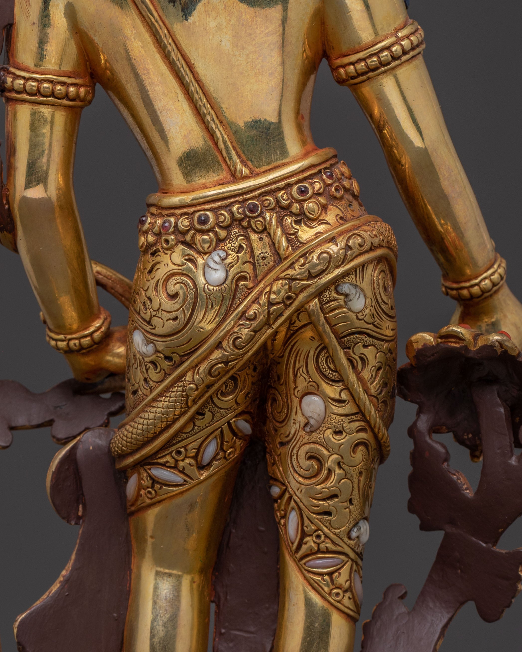 Padmapani Golden Statue | Meditational Decor