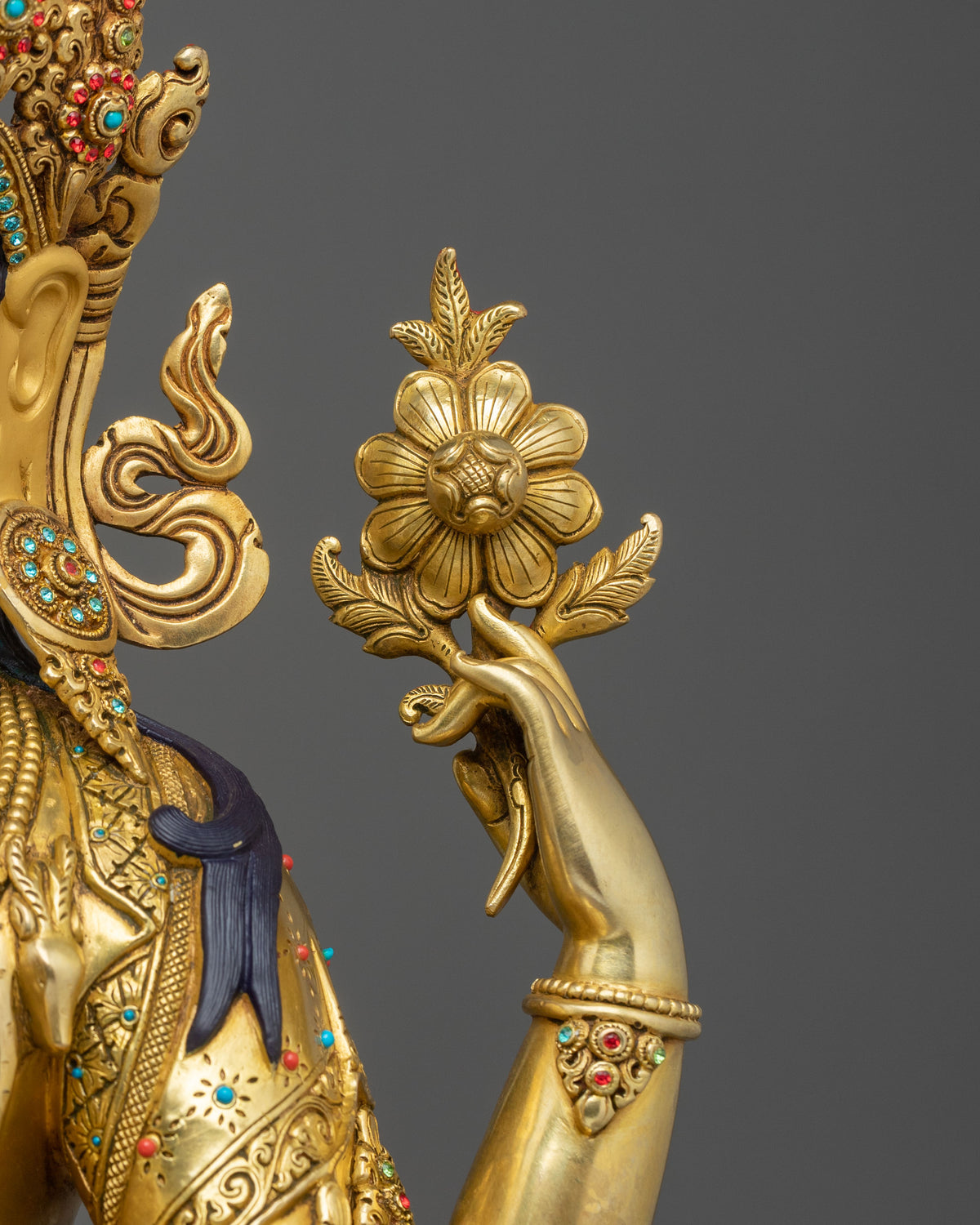 Himalayan Figurine of Chenrezig | Embodiment of Infinite Compassion