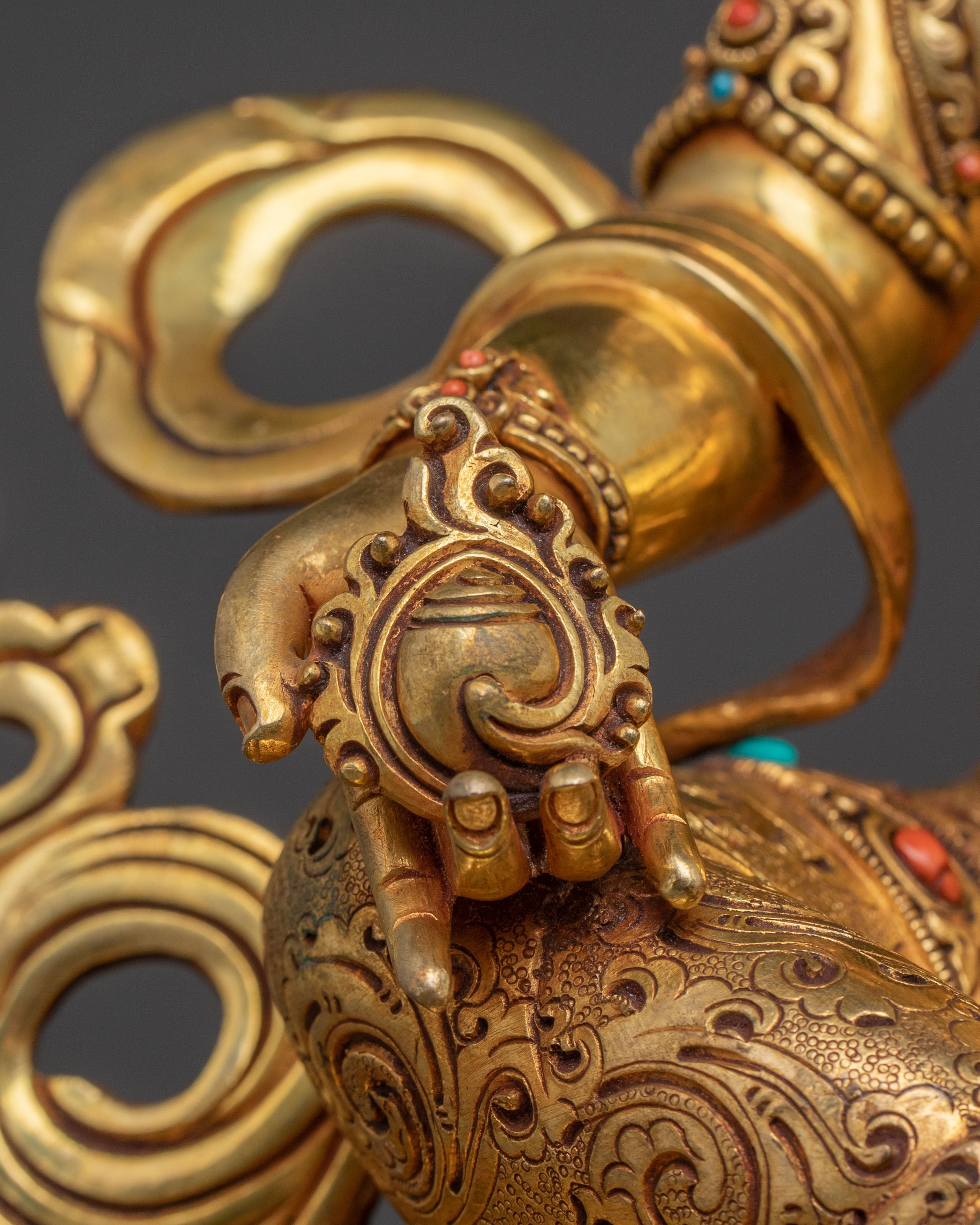 Golden Dzambhala Sacred Statue