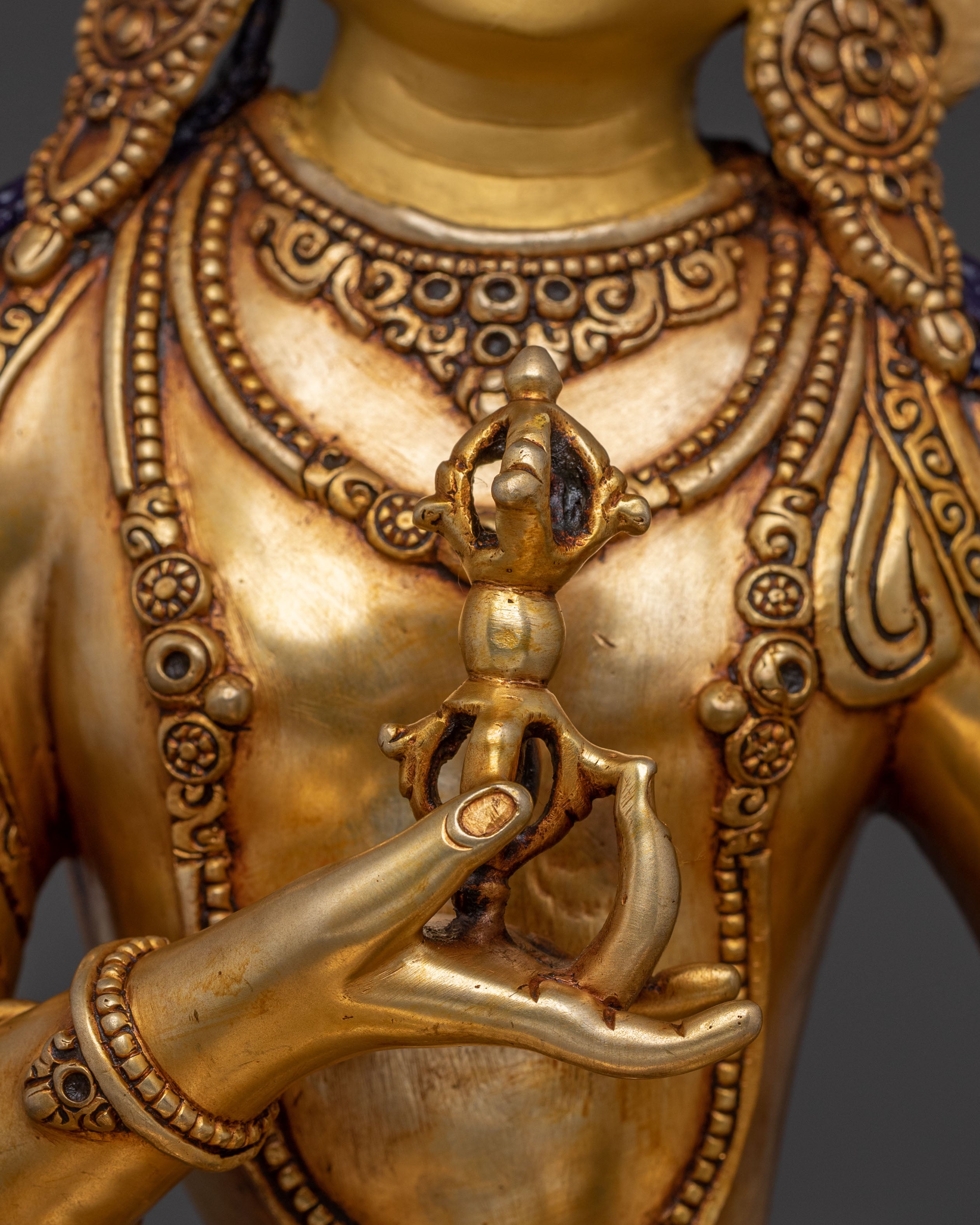 Six Bodhisattva Statue Altar Set | Hand-Gilded Copper Statue