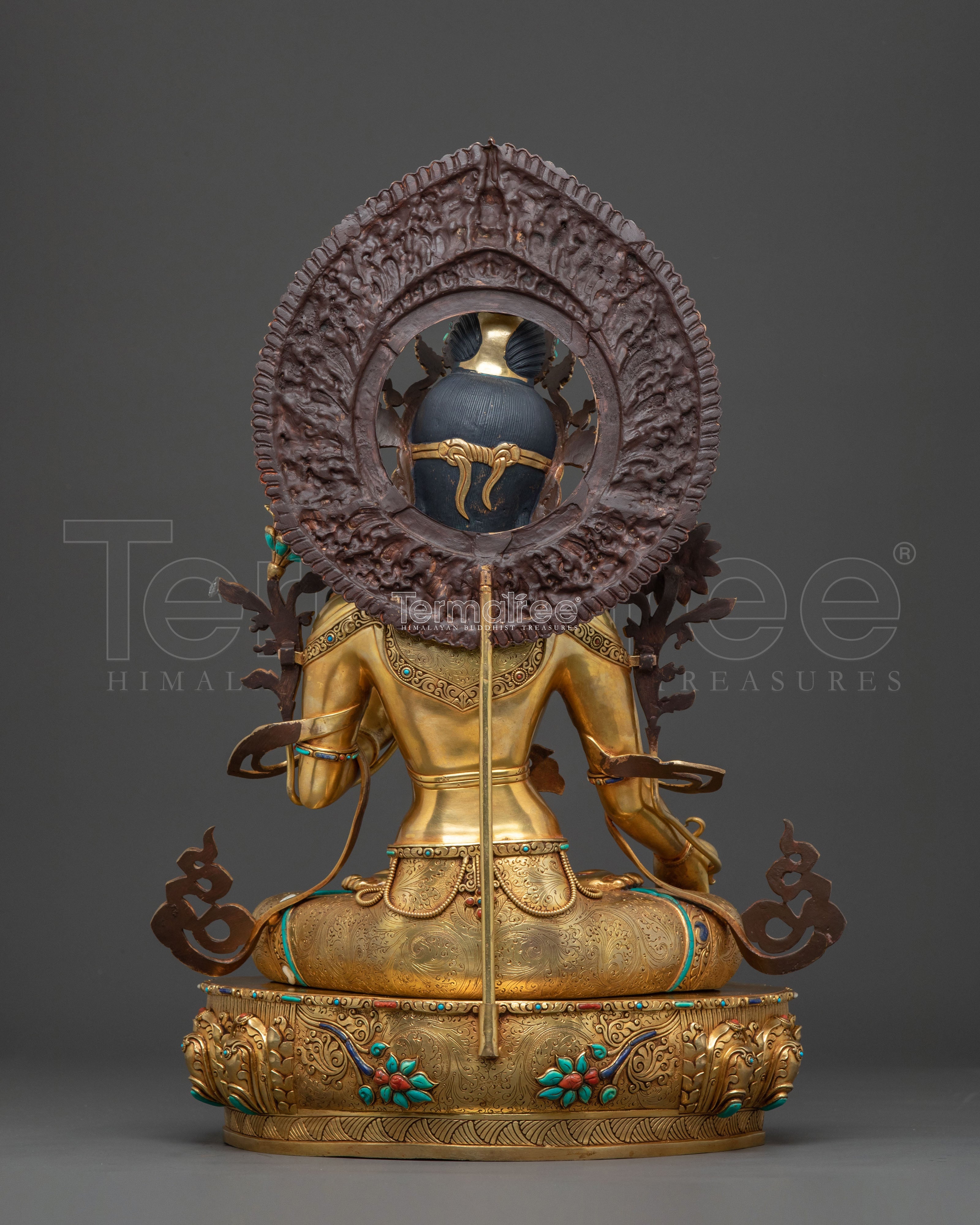 White Tara 24K Gold Gilded Sculpture | Goddess of Compassion